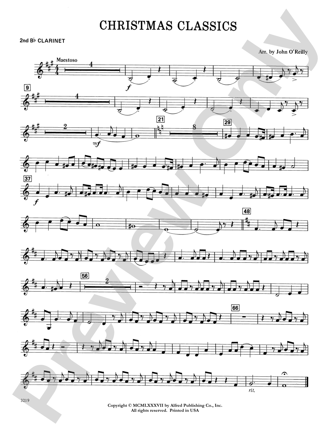 Christmas Classics: 2nd B-flat Clarinet