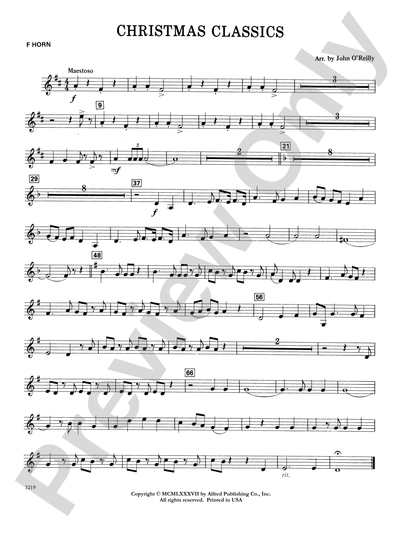Christmas Classics: 1st F Horn