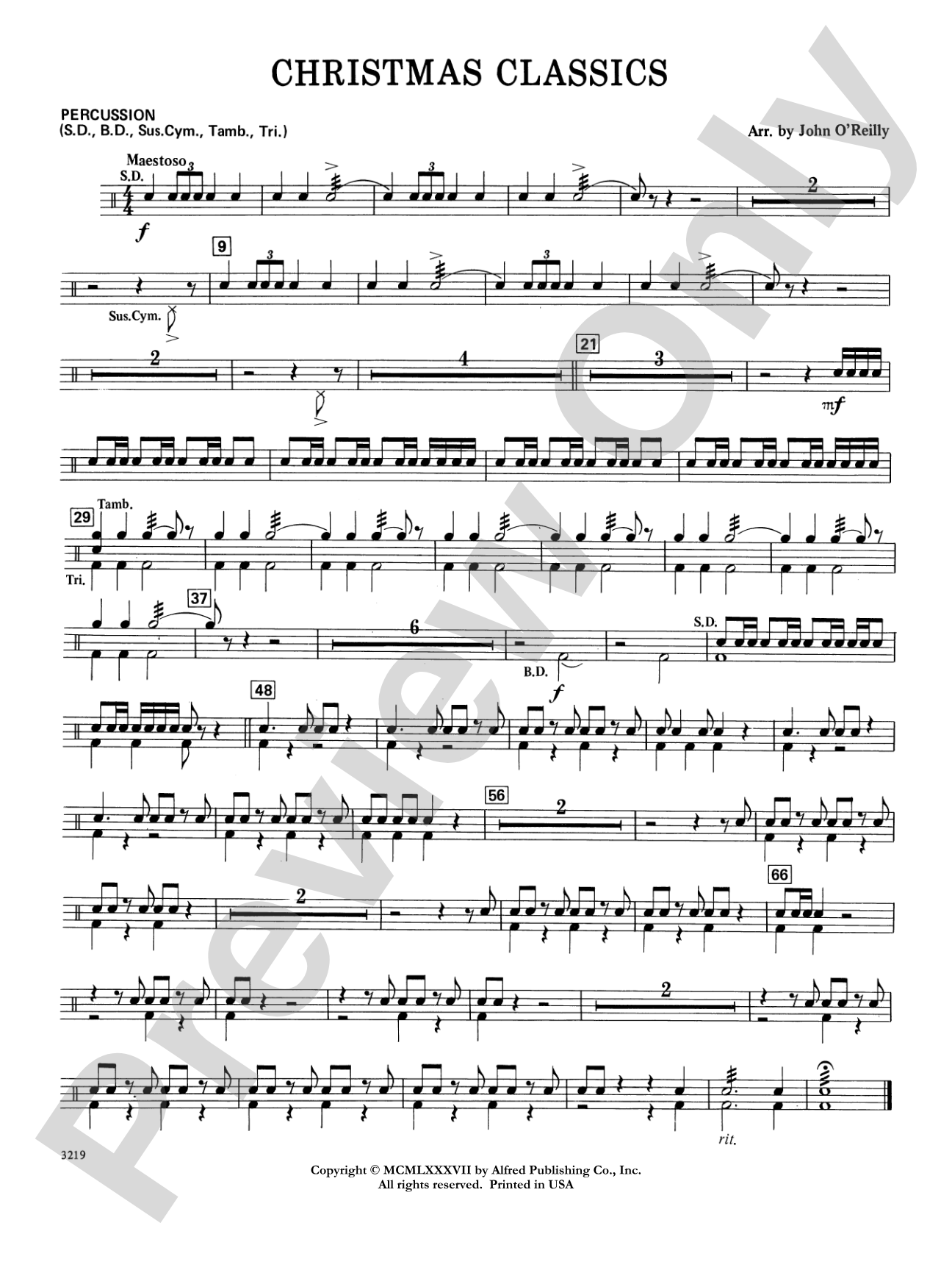Christmas Classics: 1st Percussion