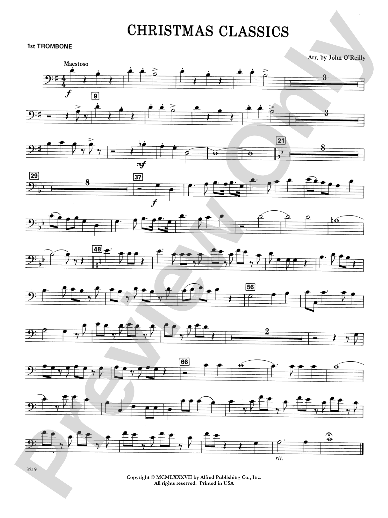 Christmas Classics: 1st Trombone