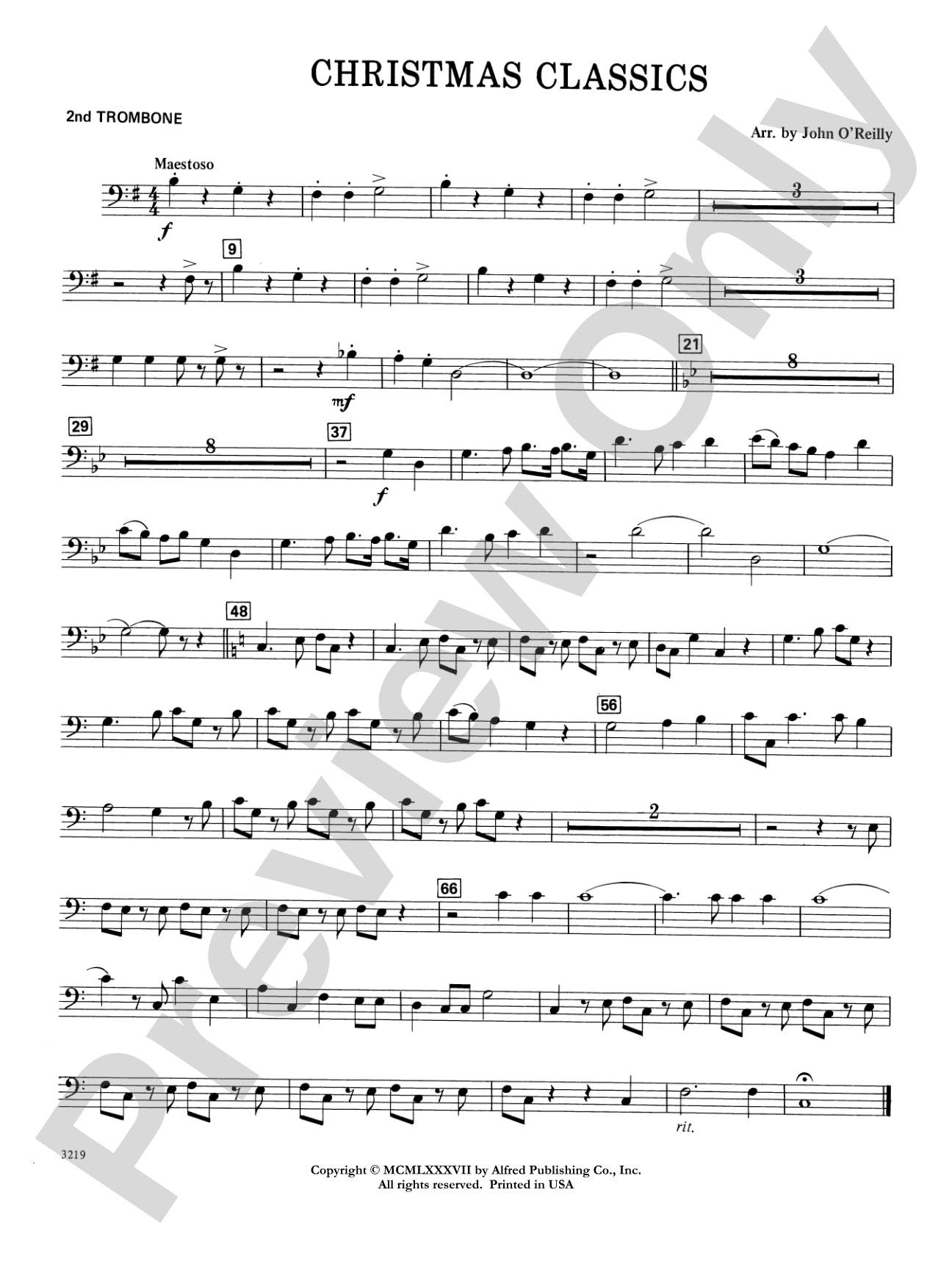 Christmas Classics: 2nd Trombone