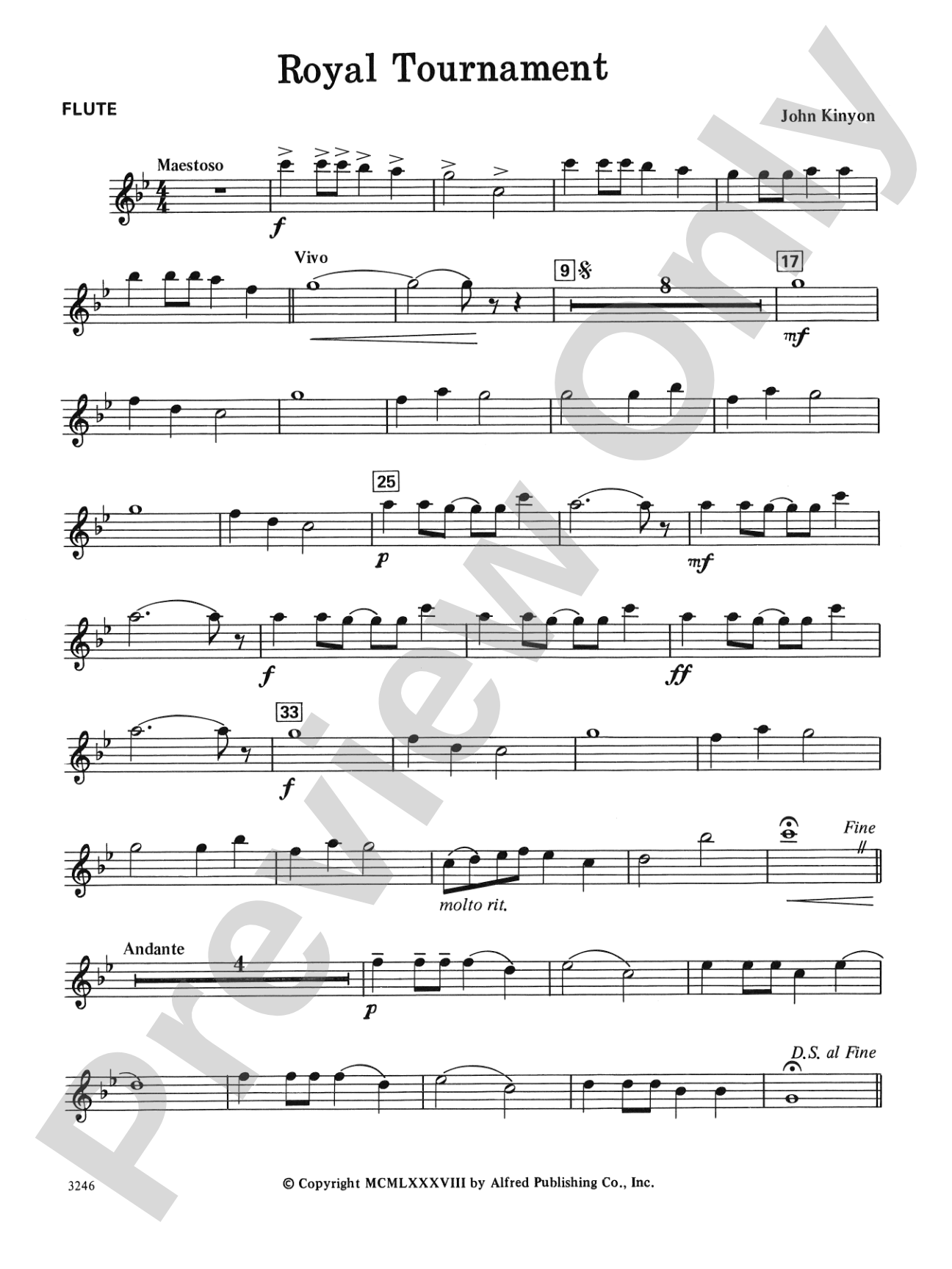 Royal Tournament: Flute