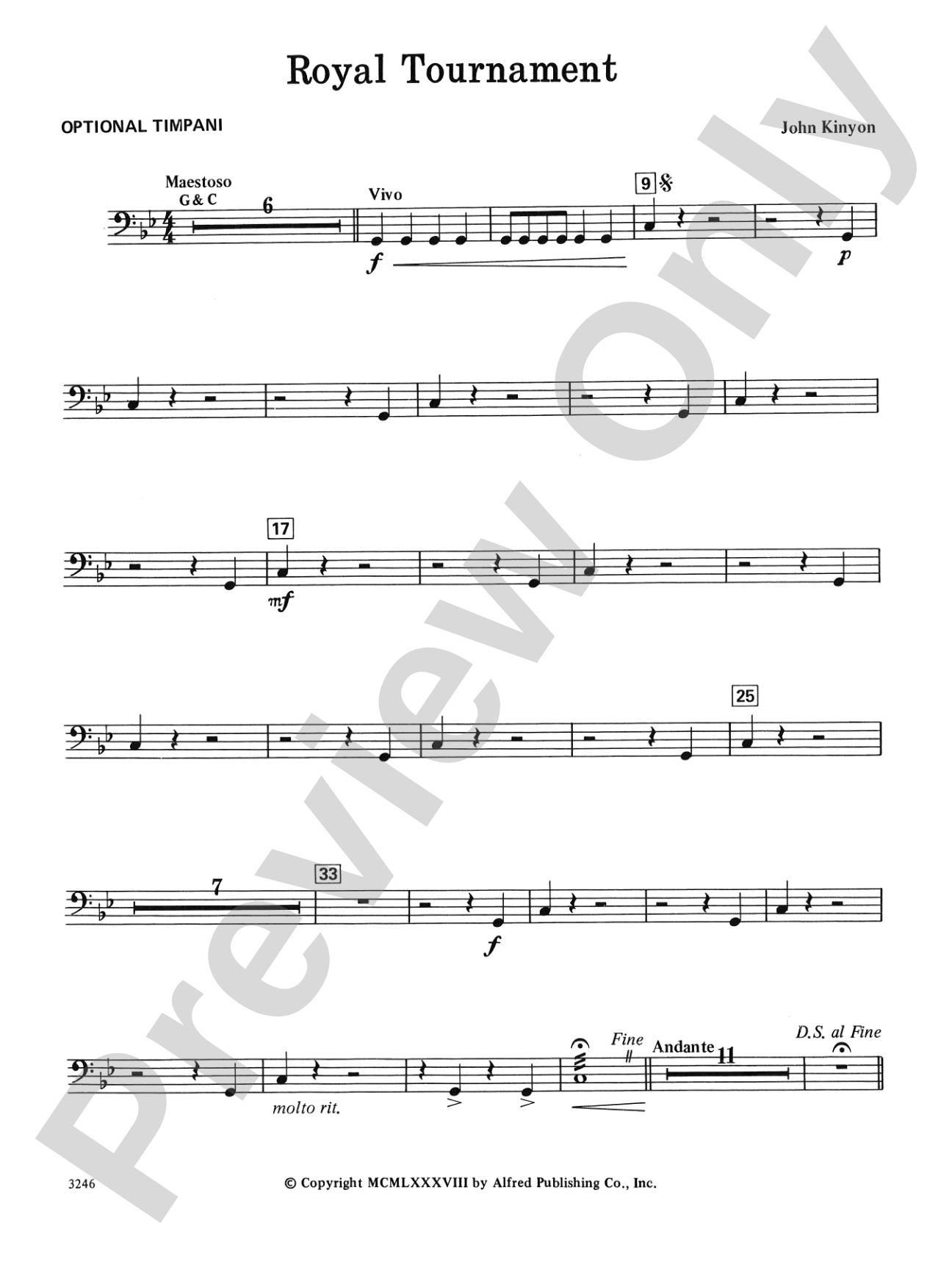 Royal Tournament: Timpani