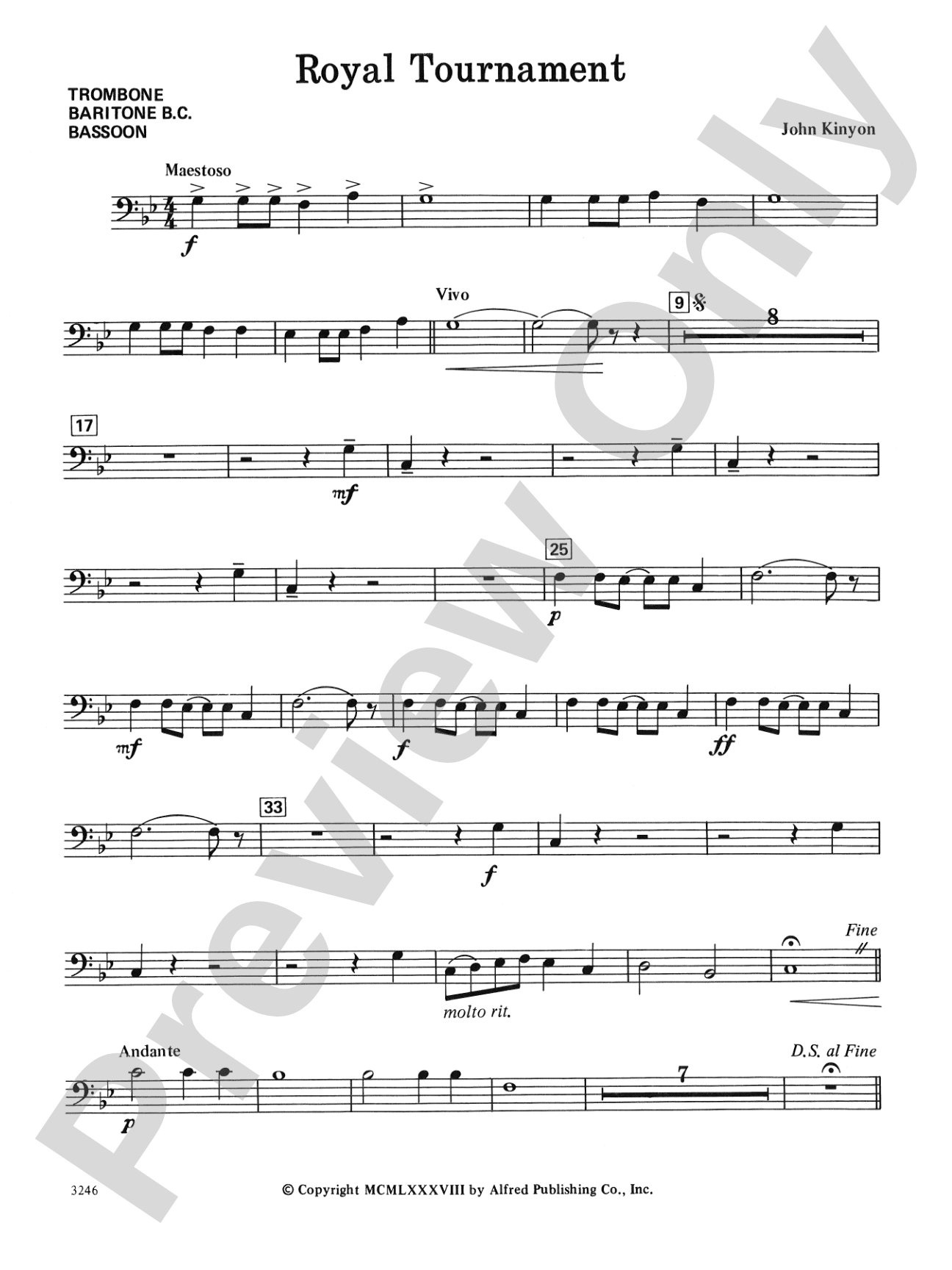 Royal Tournament: 1st Trombone