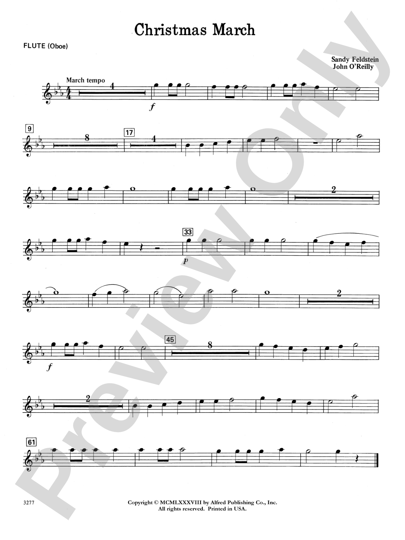 Christmas March: Flute