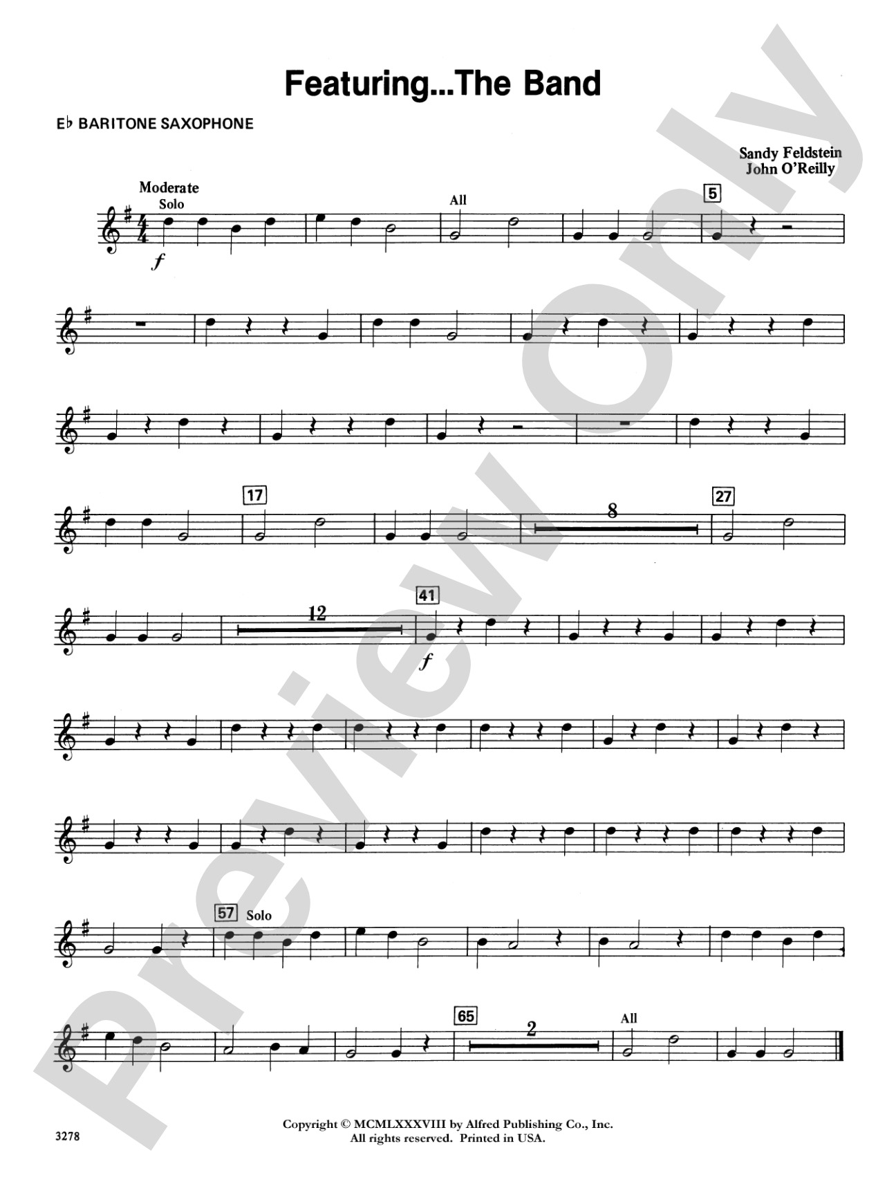 Featuring the Band: E-flat Baritone Saxophone