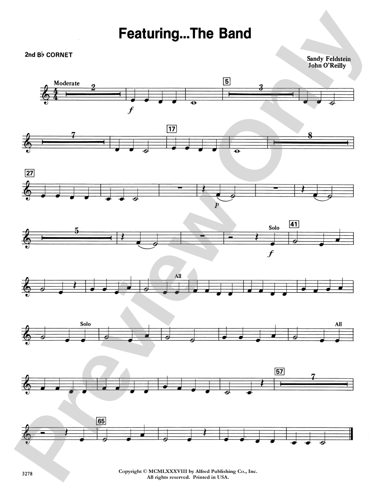 Featuring the Band: 2nd B-flat Cornet