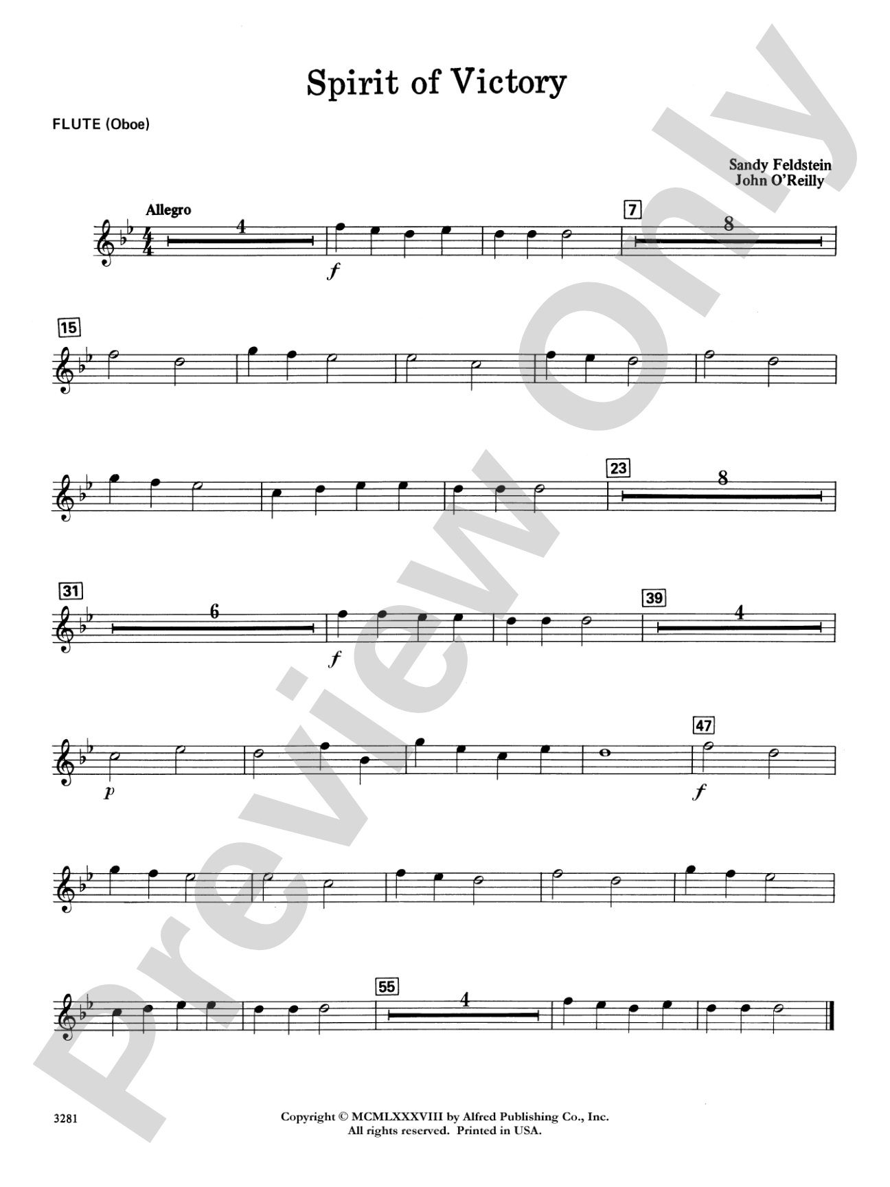 Spirit of Victory: Flute