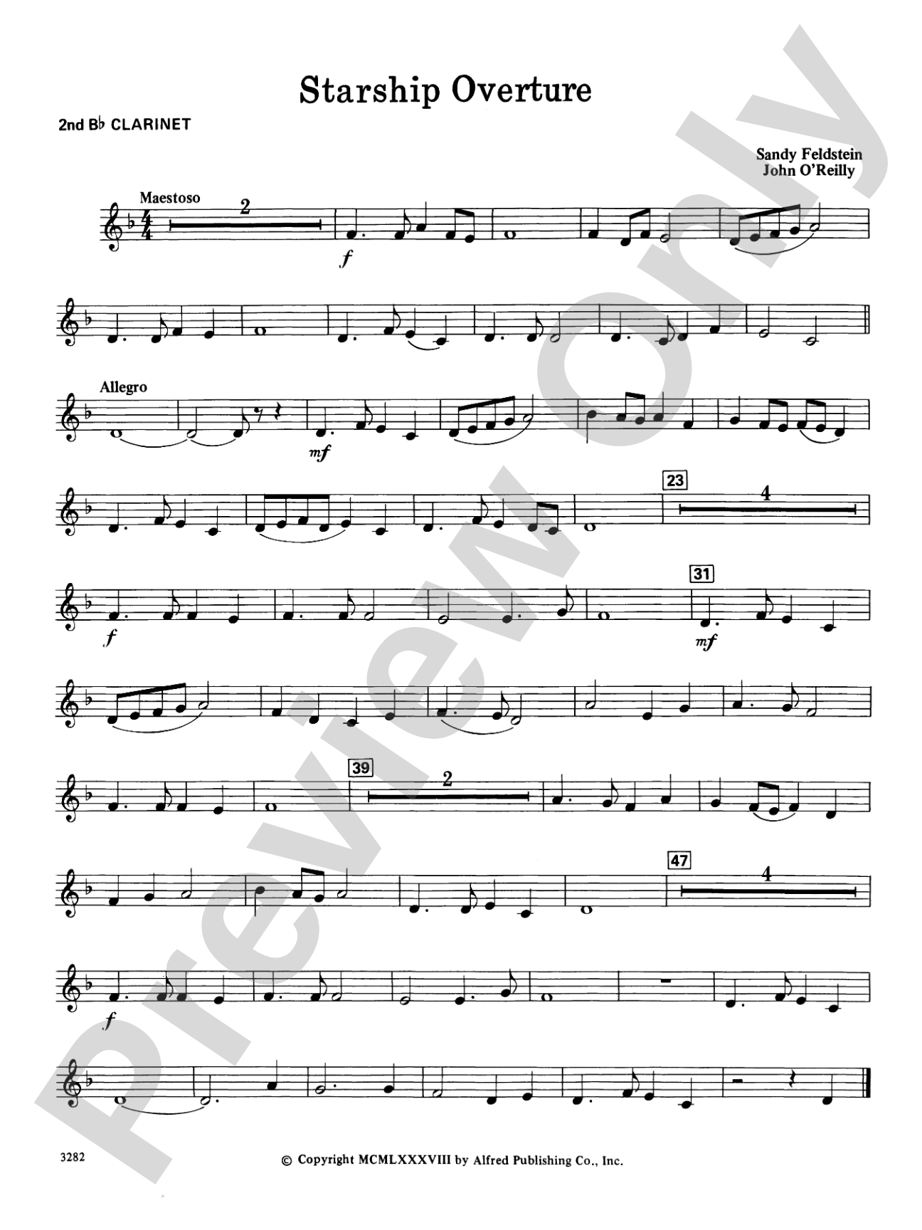 Starship Overture: 2nd B-flat Clarinet