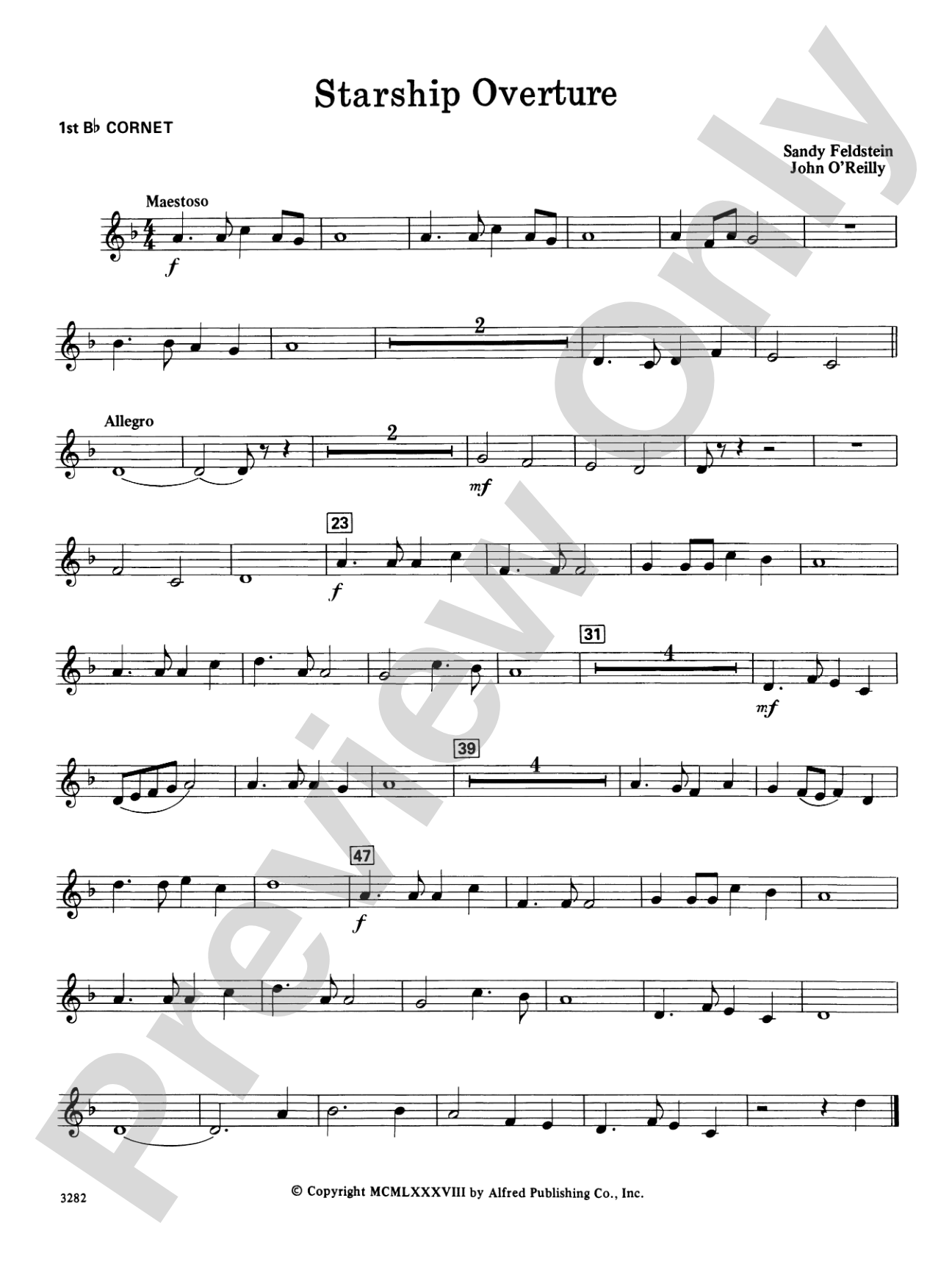 Starship Overture: 1st B-flat Cornet
