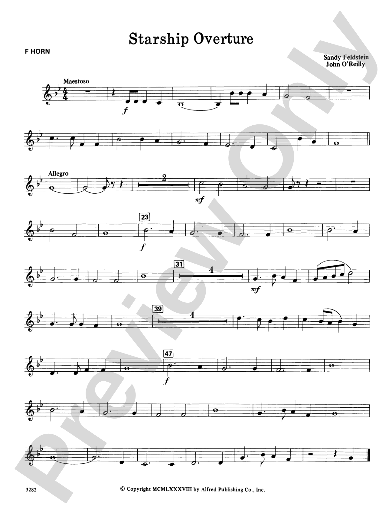 Starship Overture: 1st F Horn