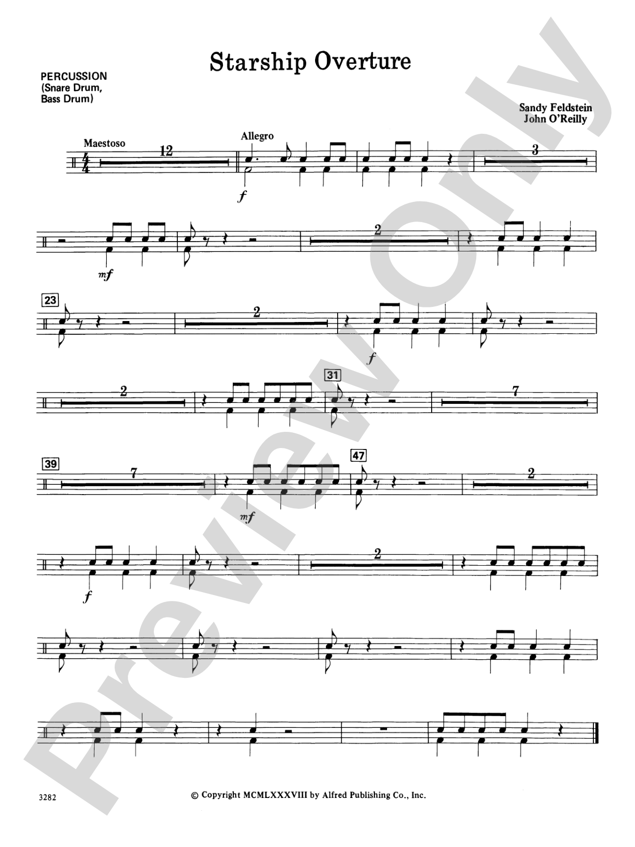 Starship Overture: 1st Percussion