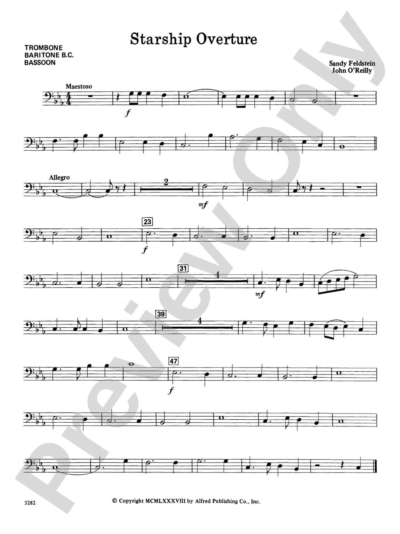 Starship Overture: 1st Trombone