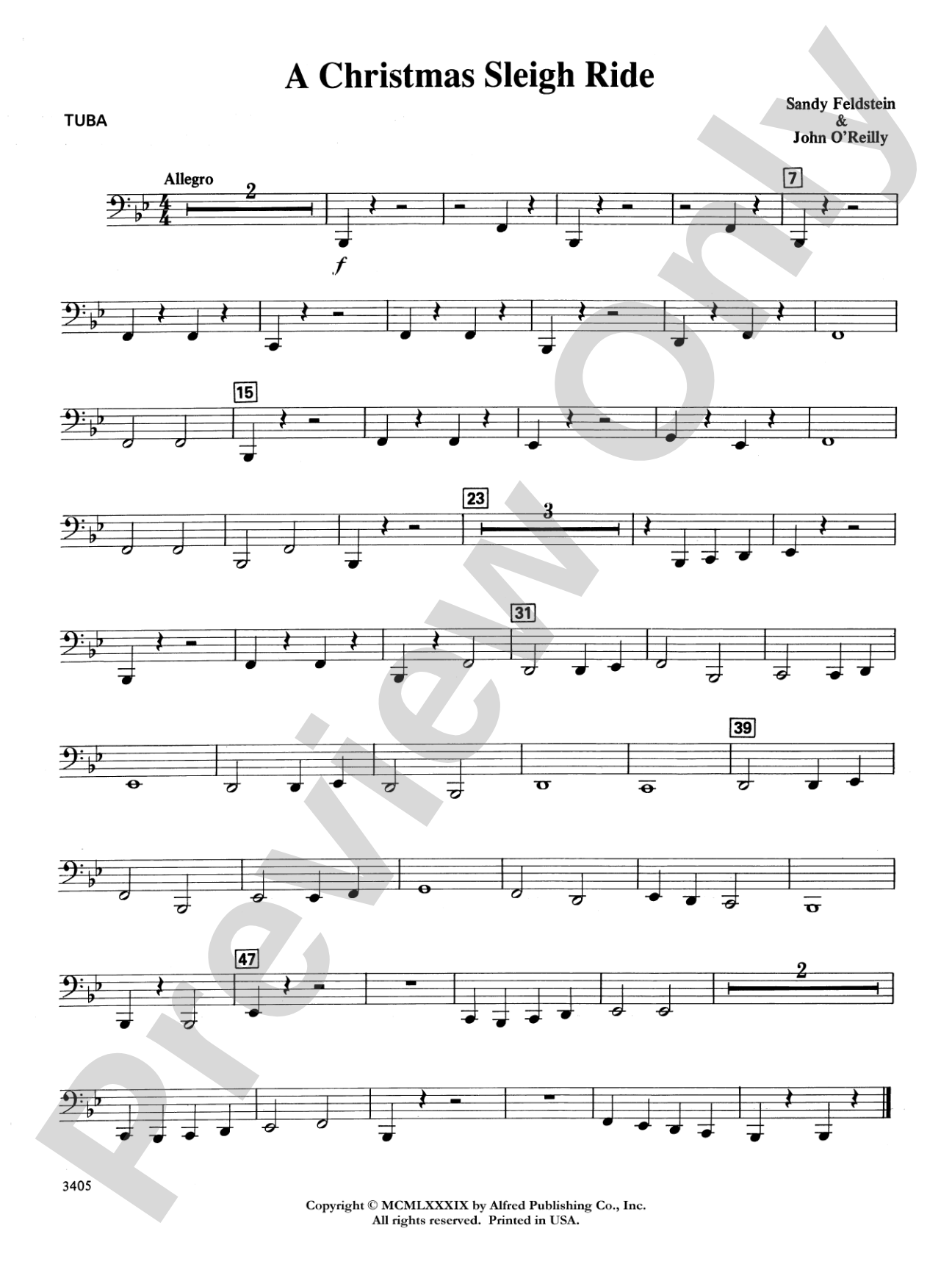 A Christmas Sleigh Ride: Tuba