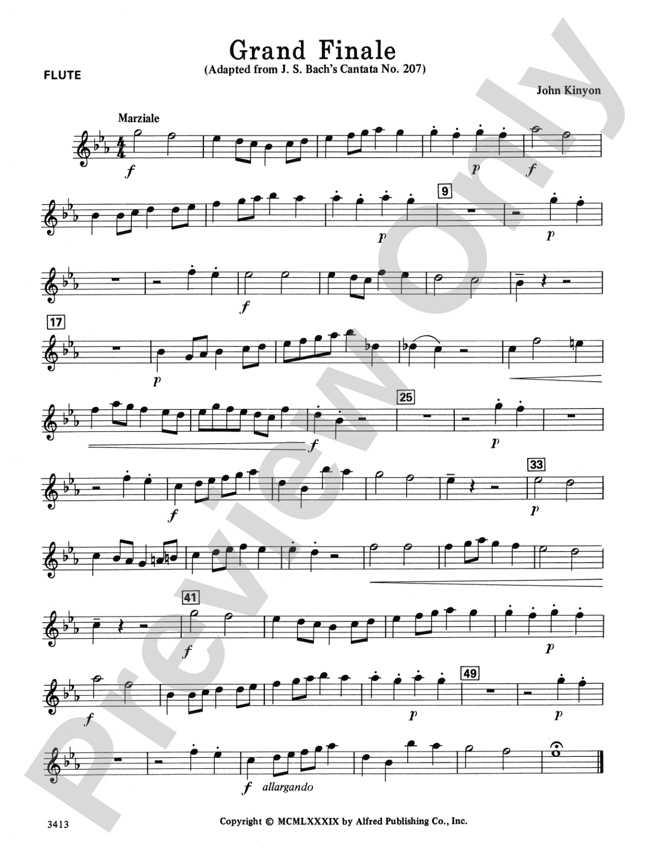 Grand Finale: Flute