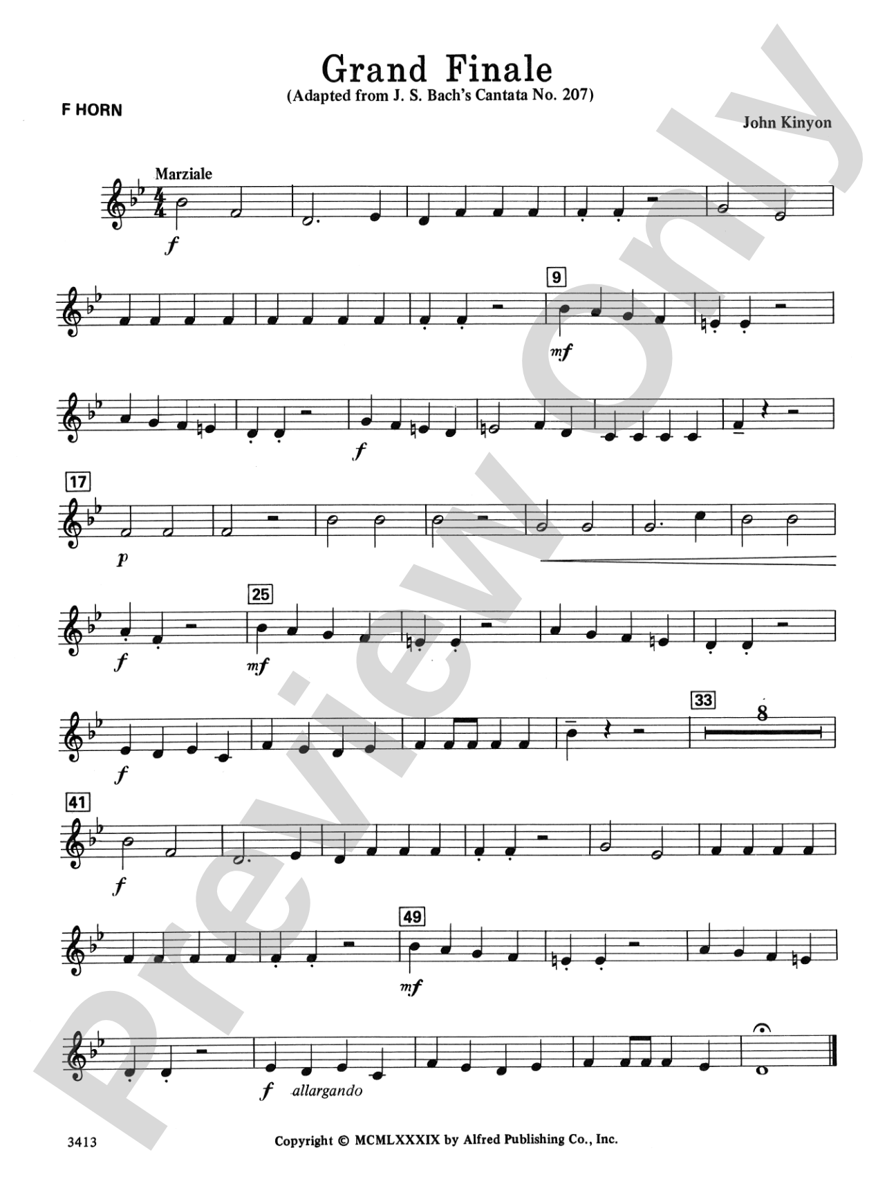 Grand Finale: 1st F Horn