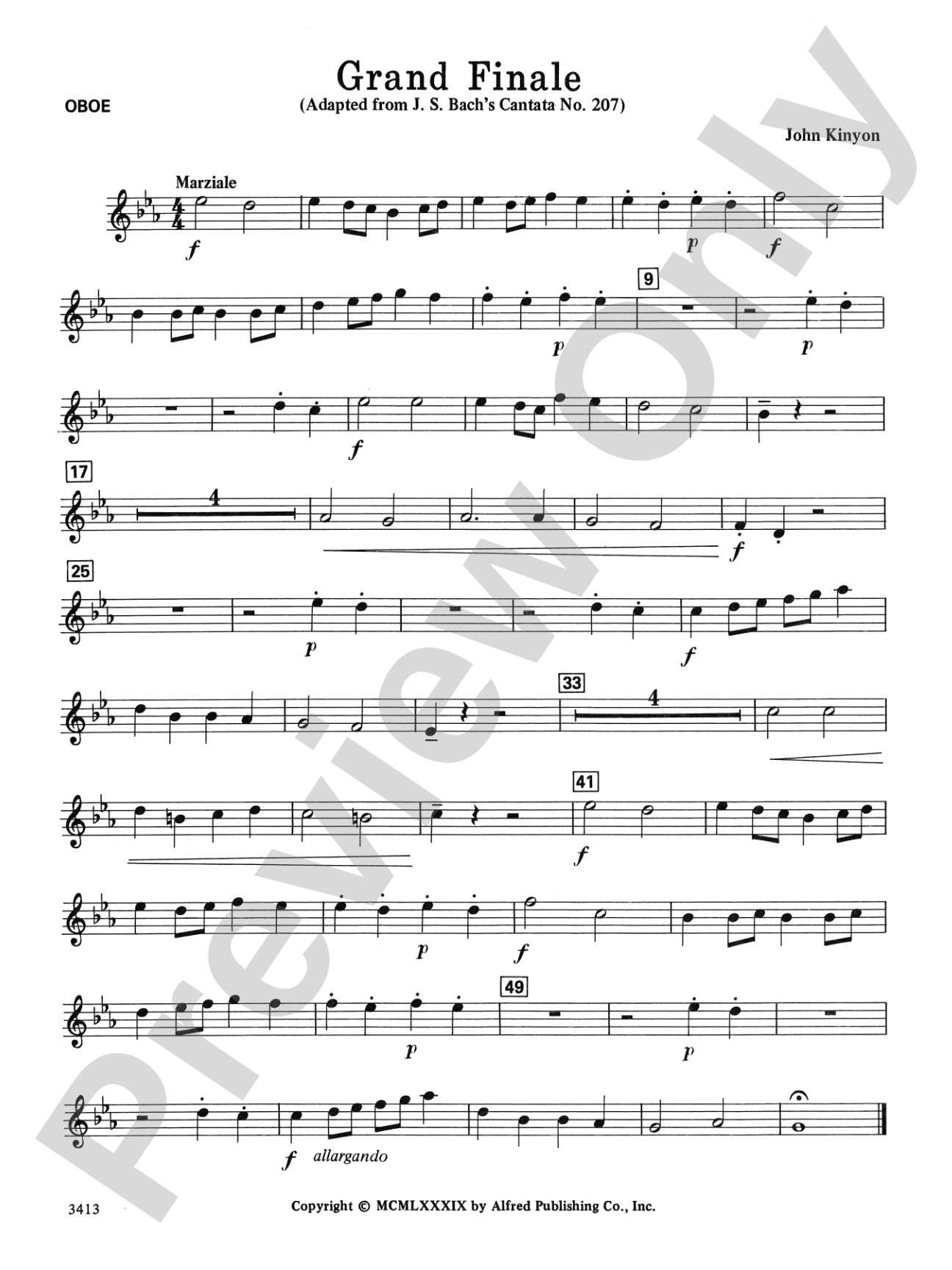 Grand Finale: Oboe