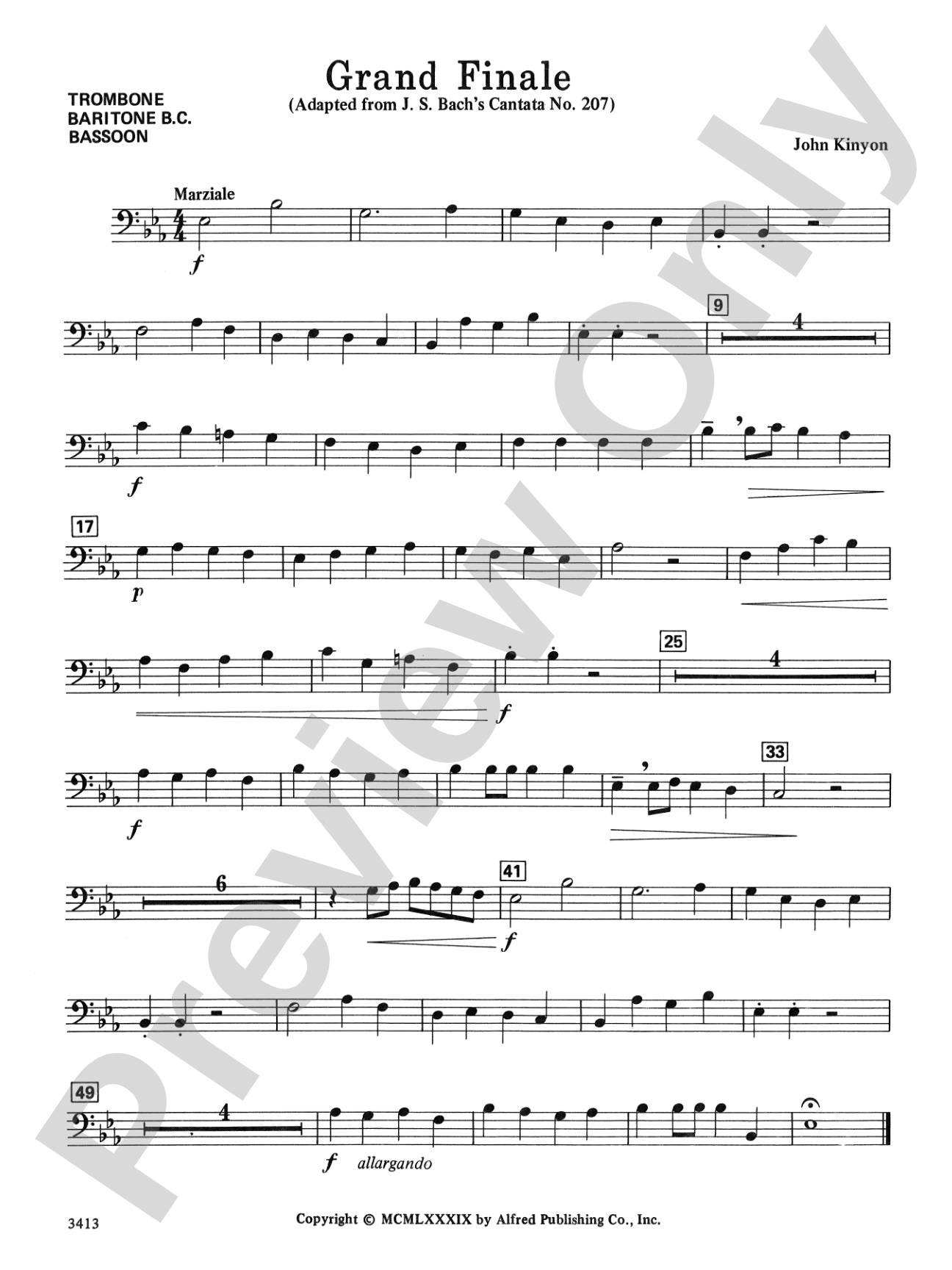 Grand Finale: 1st Trombone