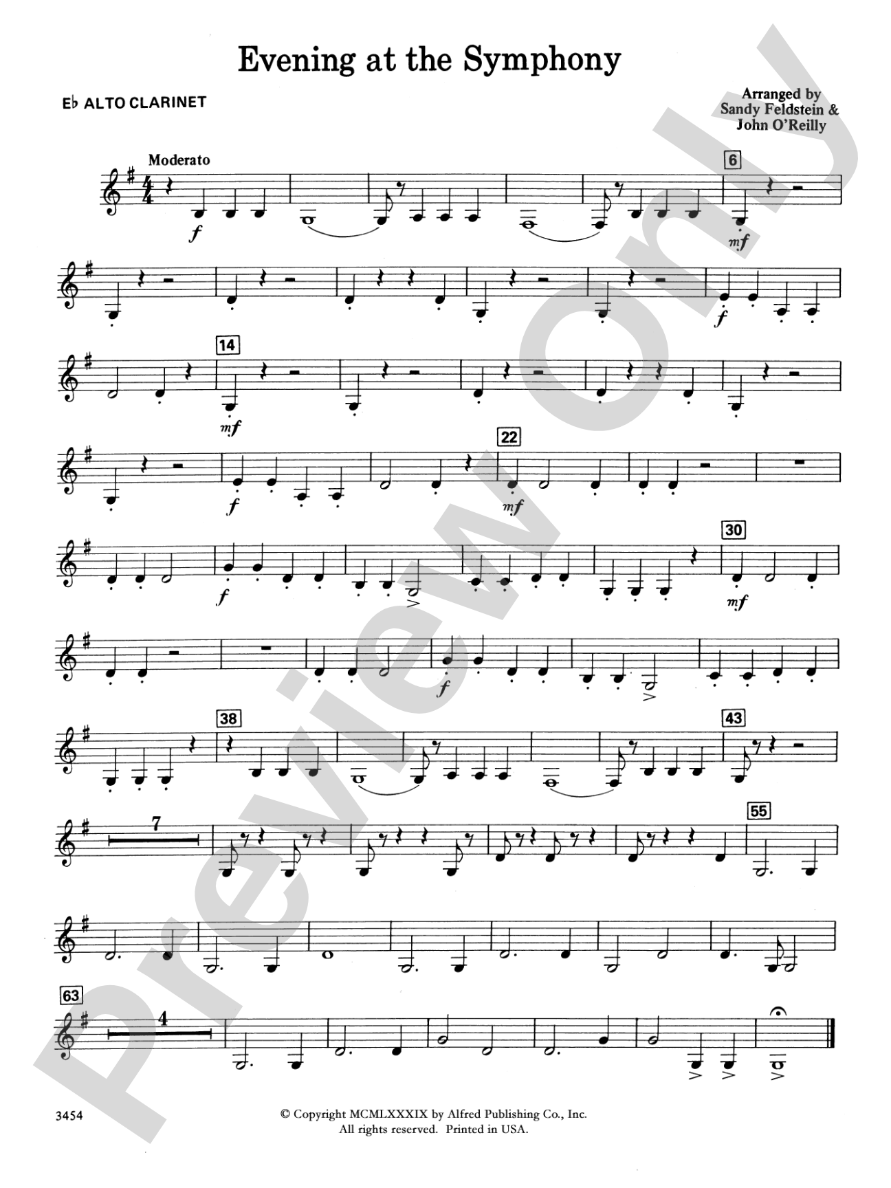 Evening at the Symphony: E-flat Alto Clarinet
