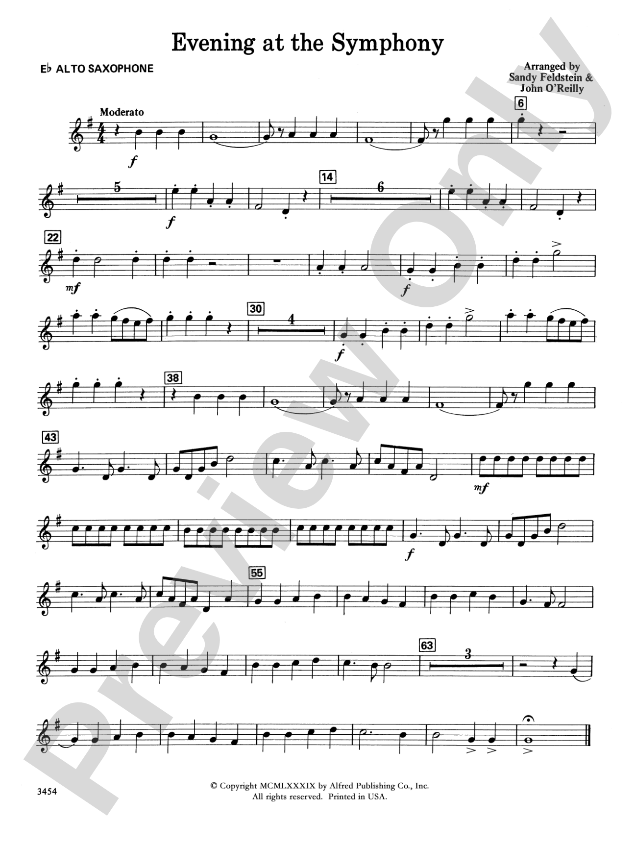 Evening at the Symphony: E-flat Alto Saxophone