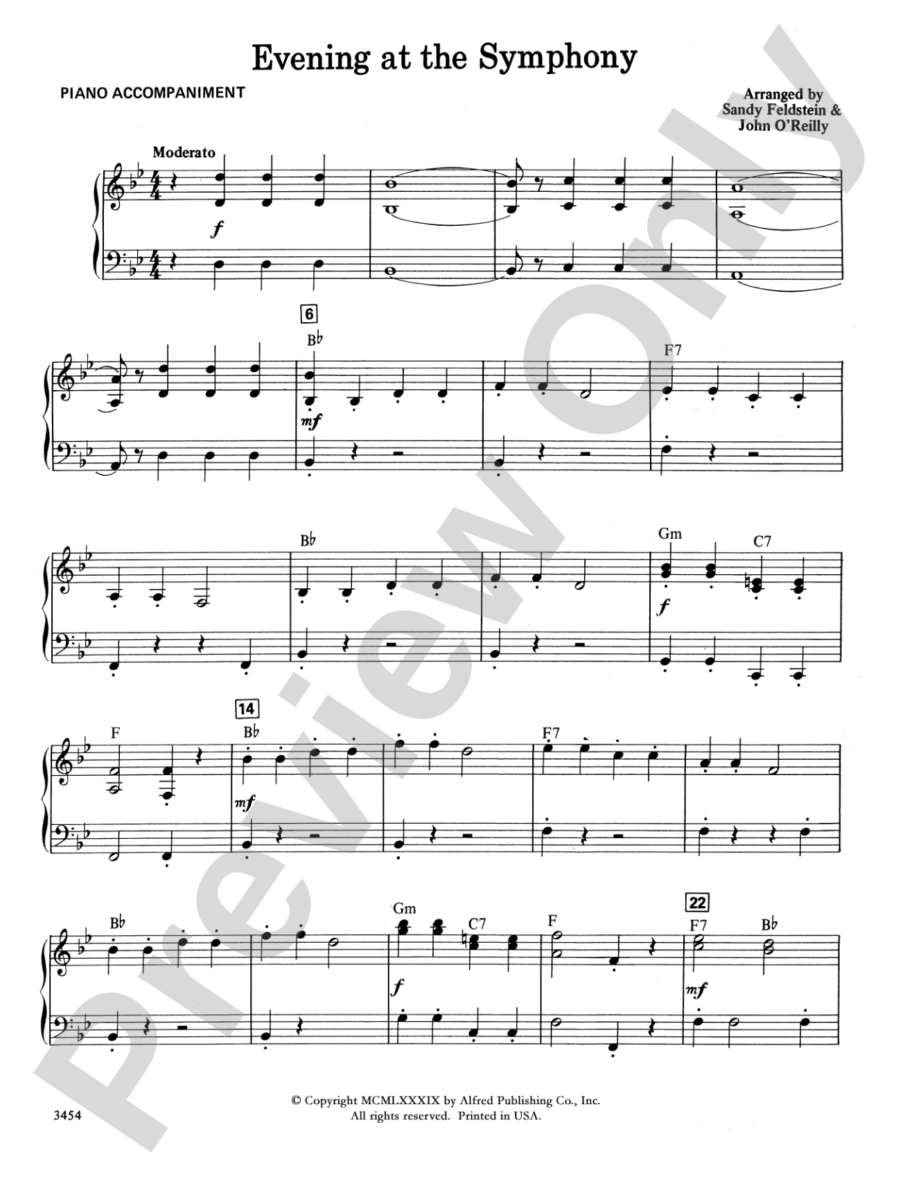 Evening at the Symphony: Piano Accompaniment