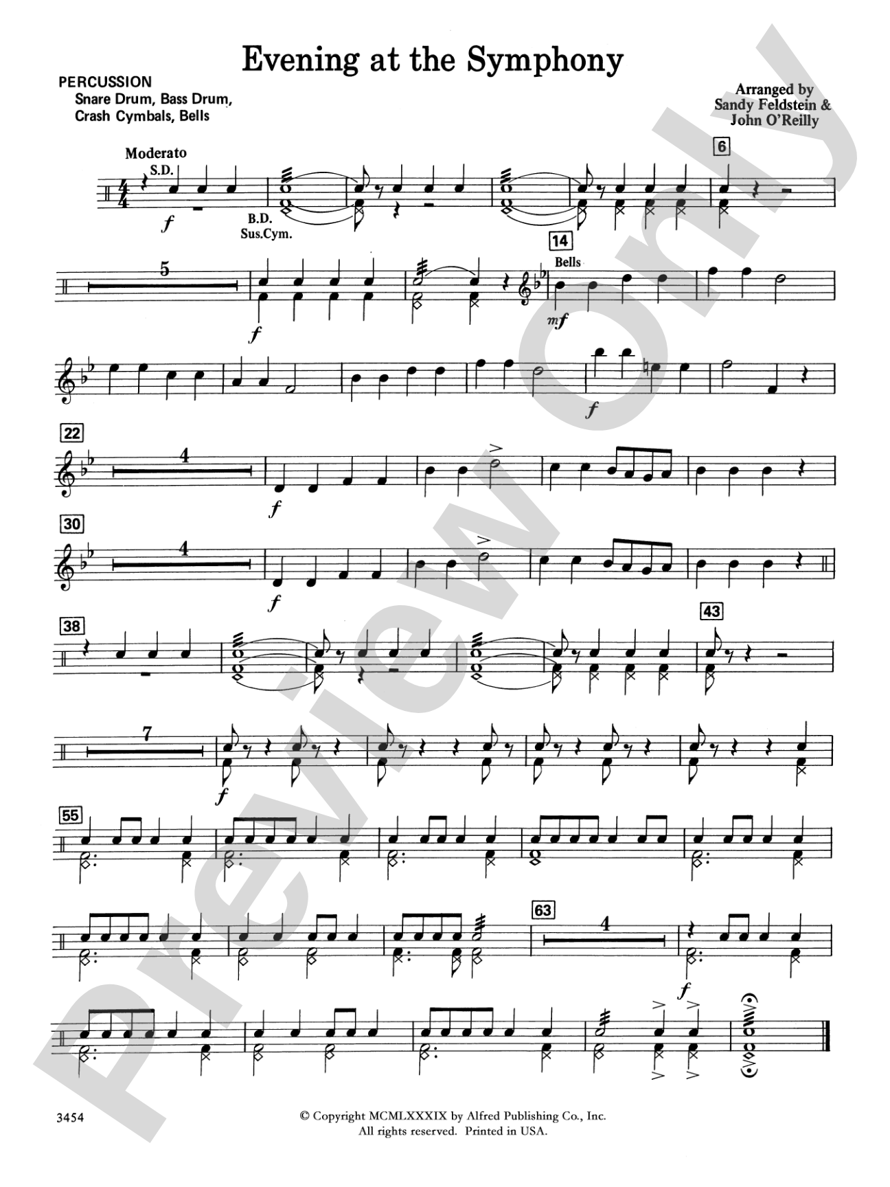 Evening at the Symphony: 1st Percussion