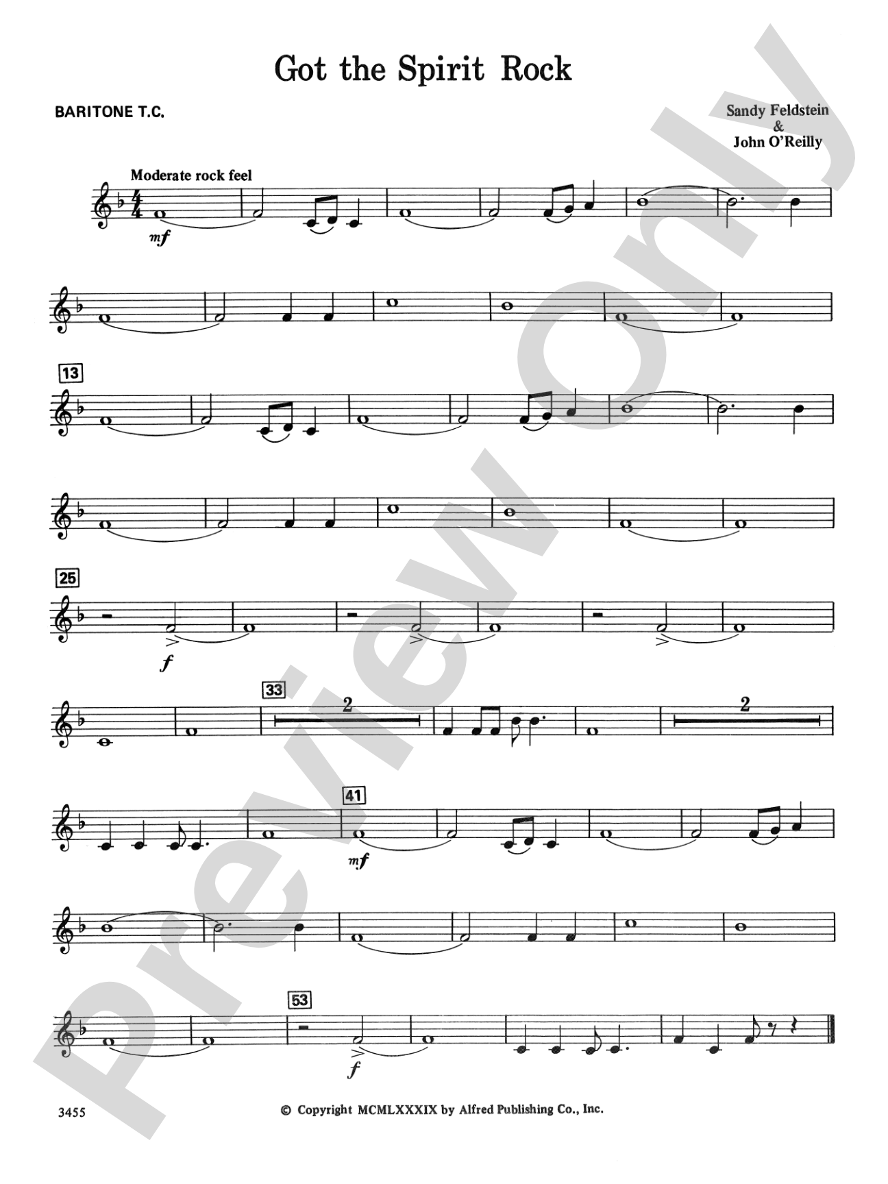 Got the Spirit Rock: Baritone T.C.