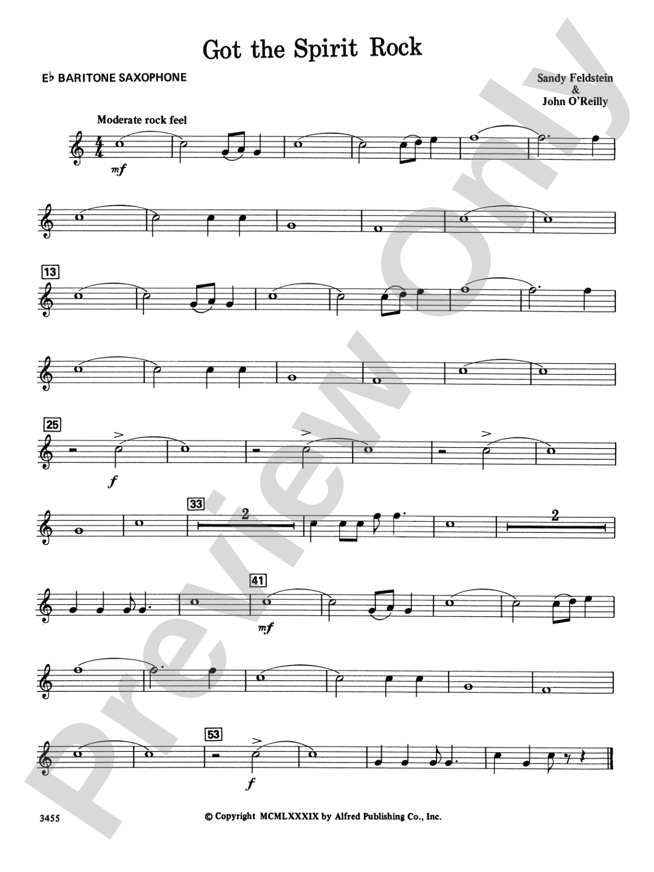 Got the Spirit Rock: E-flat Baritone Saxophone