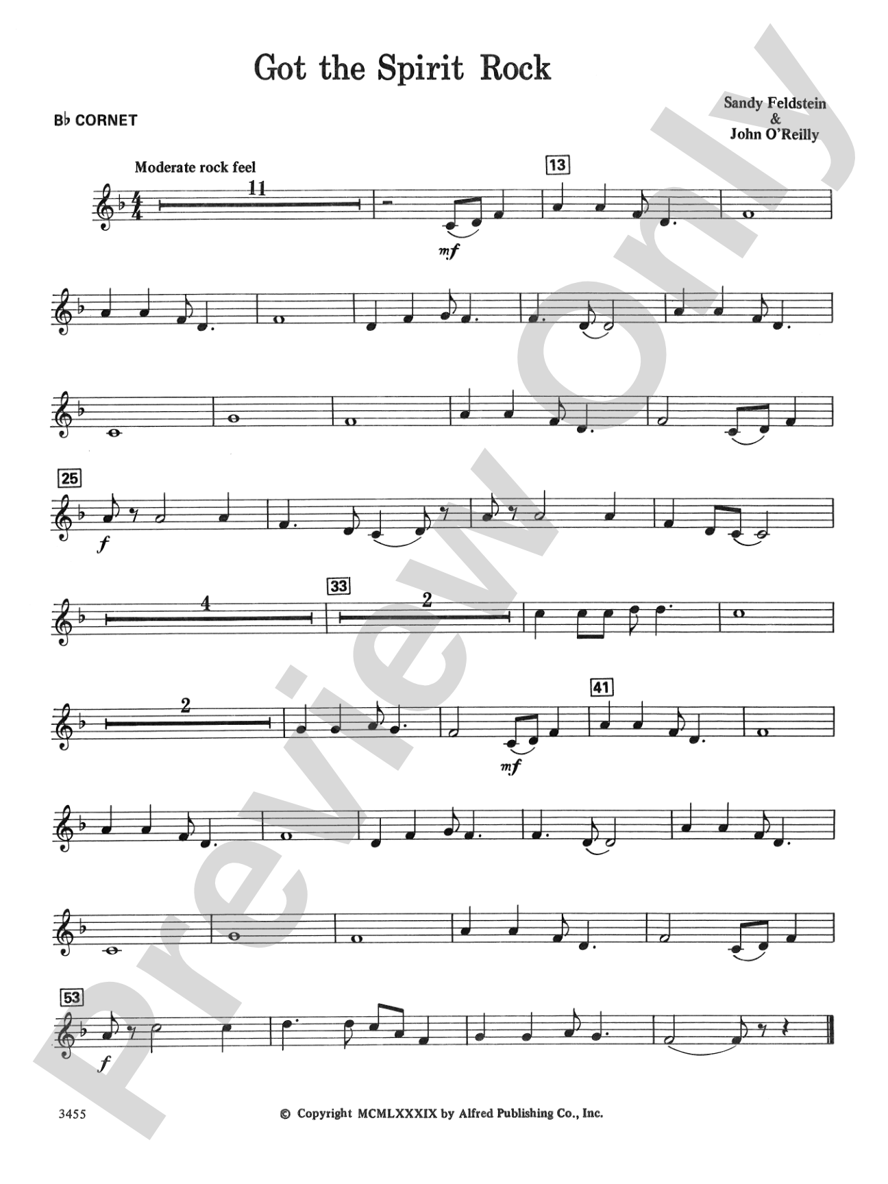 Got the Spirit Rock: 1st & 2nd B-flat Cornets