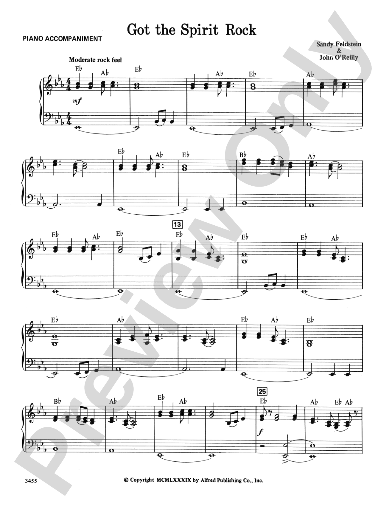 Got the Spirit Rock: Piano Accompaniment