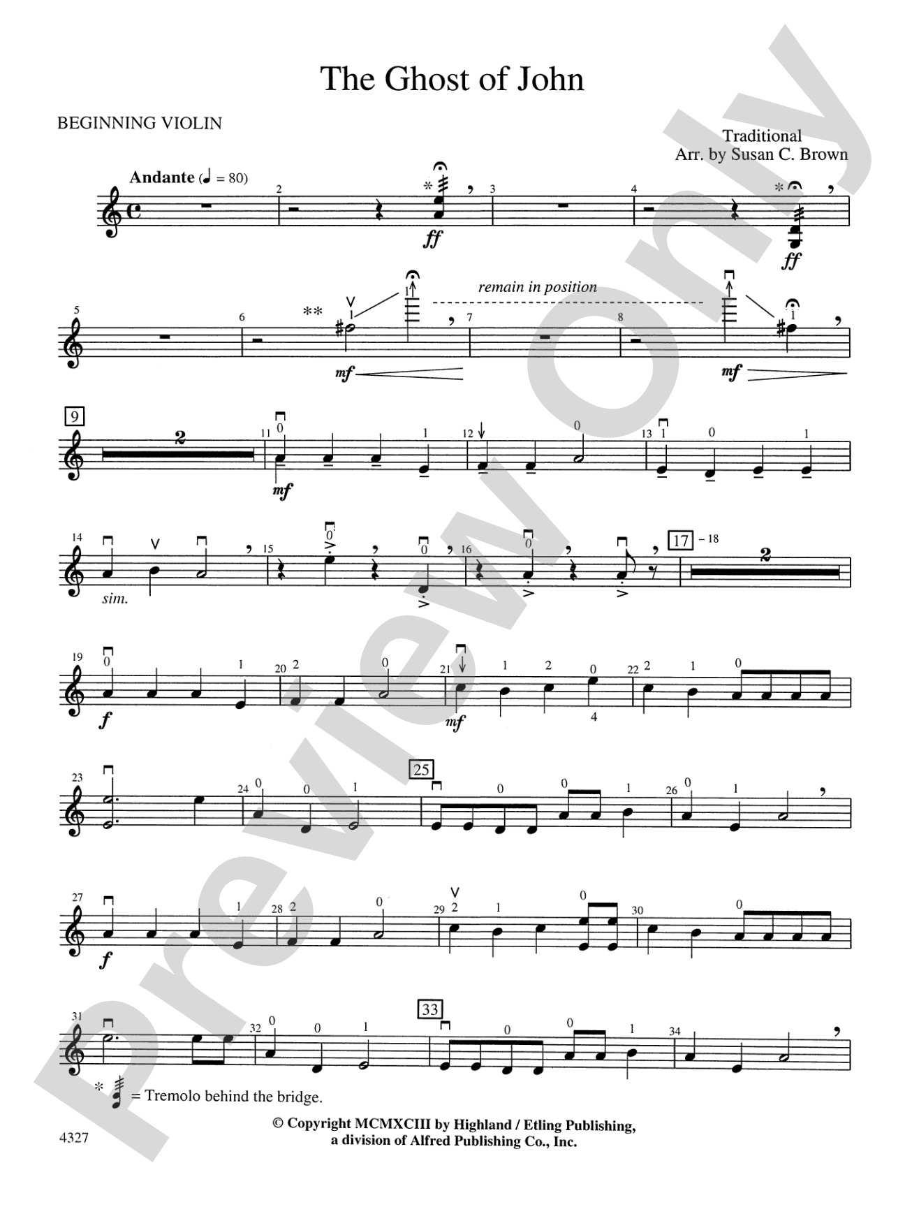 The Ghost of John: Beginning Violin