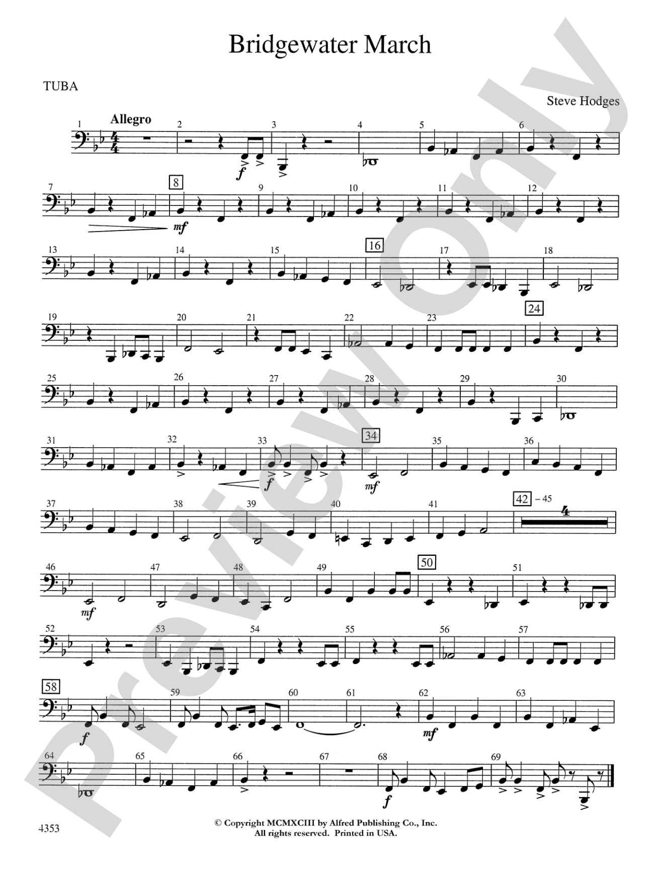 Bridgewater March: Tuba