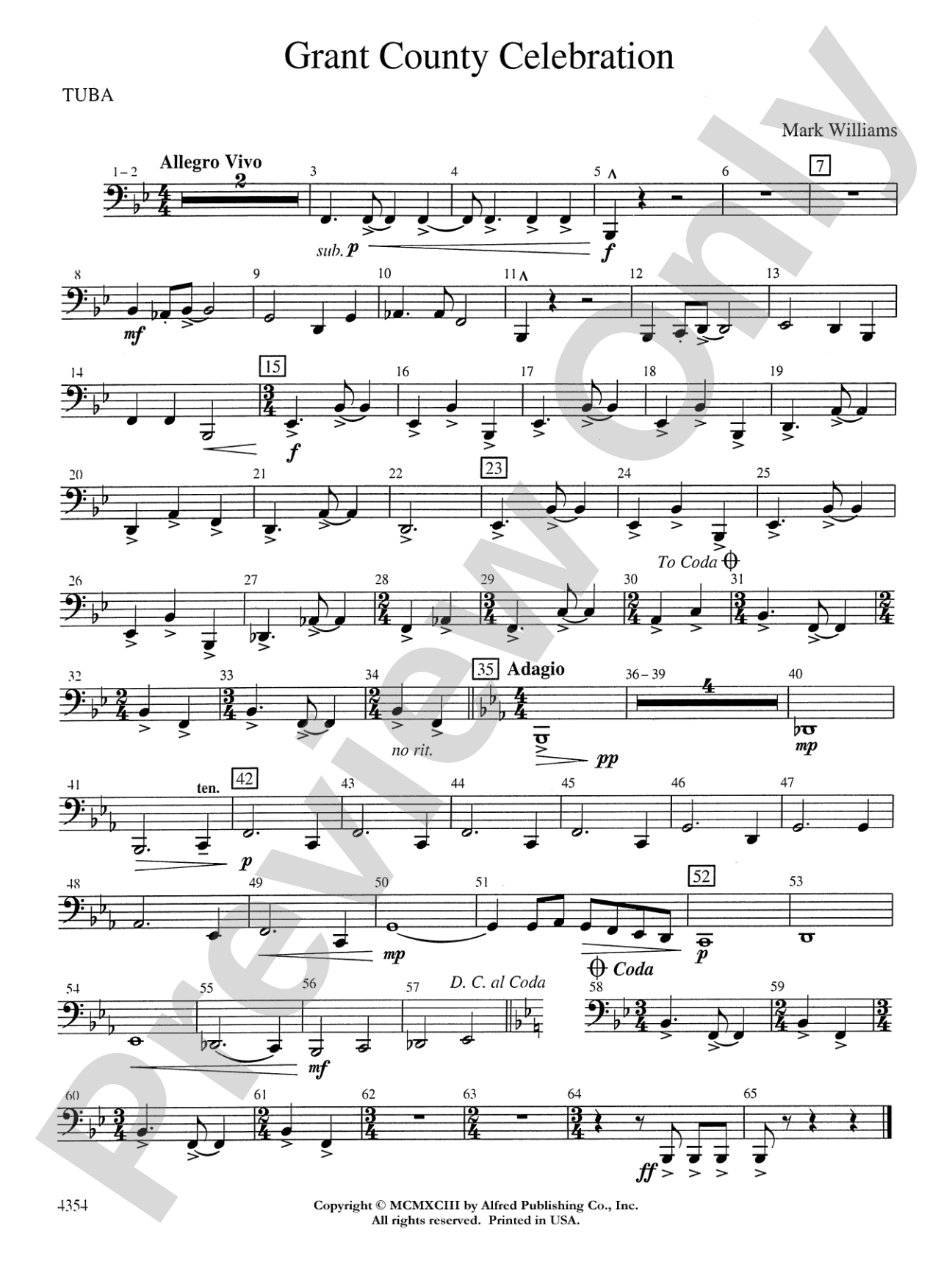 Grant County Celebration: Tuba