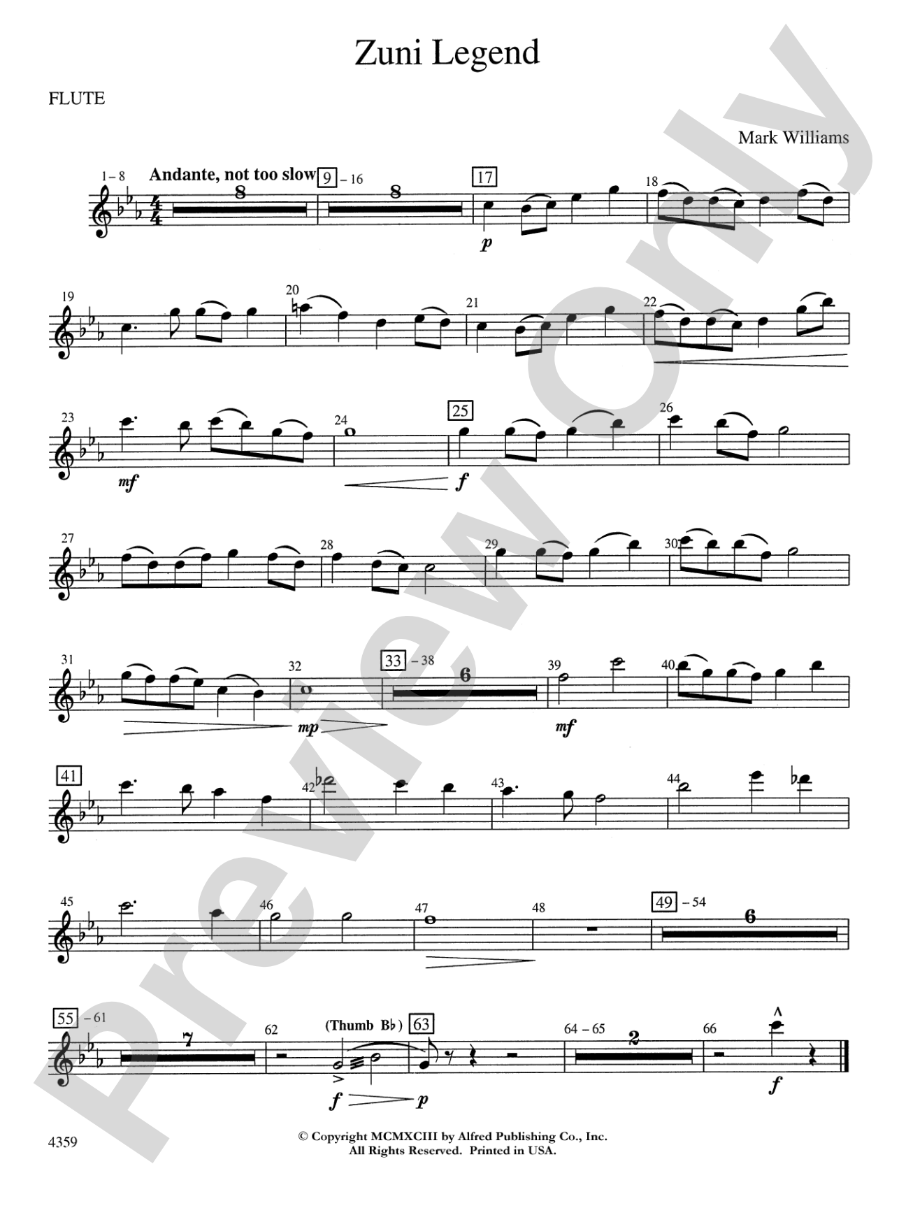 Zuni Legend: Flute