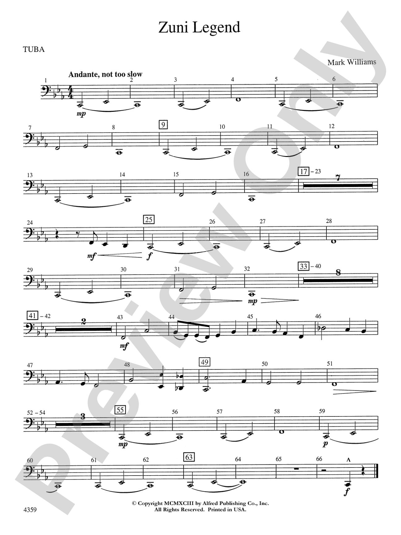 Zuni Legend: Tuba