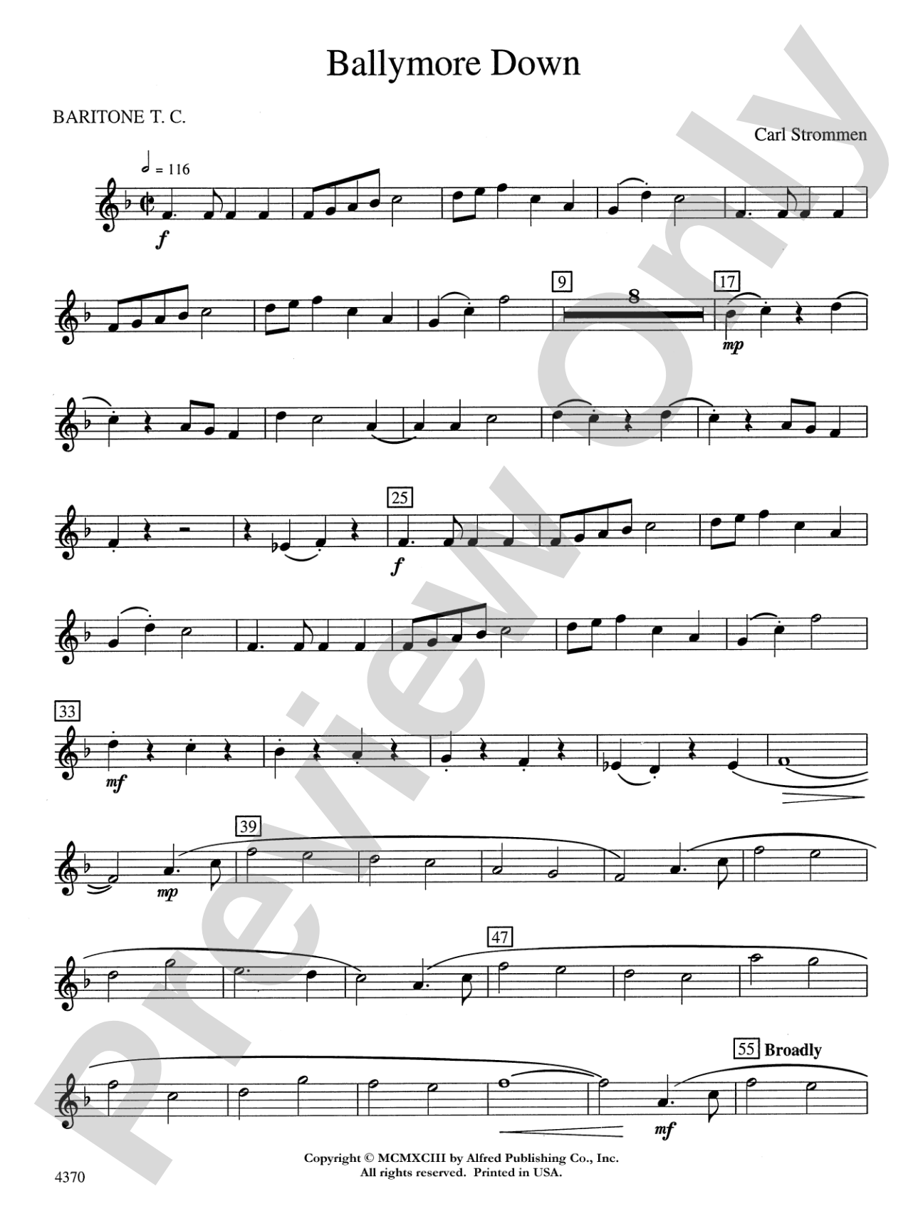 Ballymore Down: Baritone T.C.