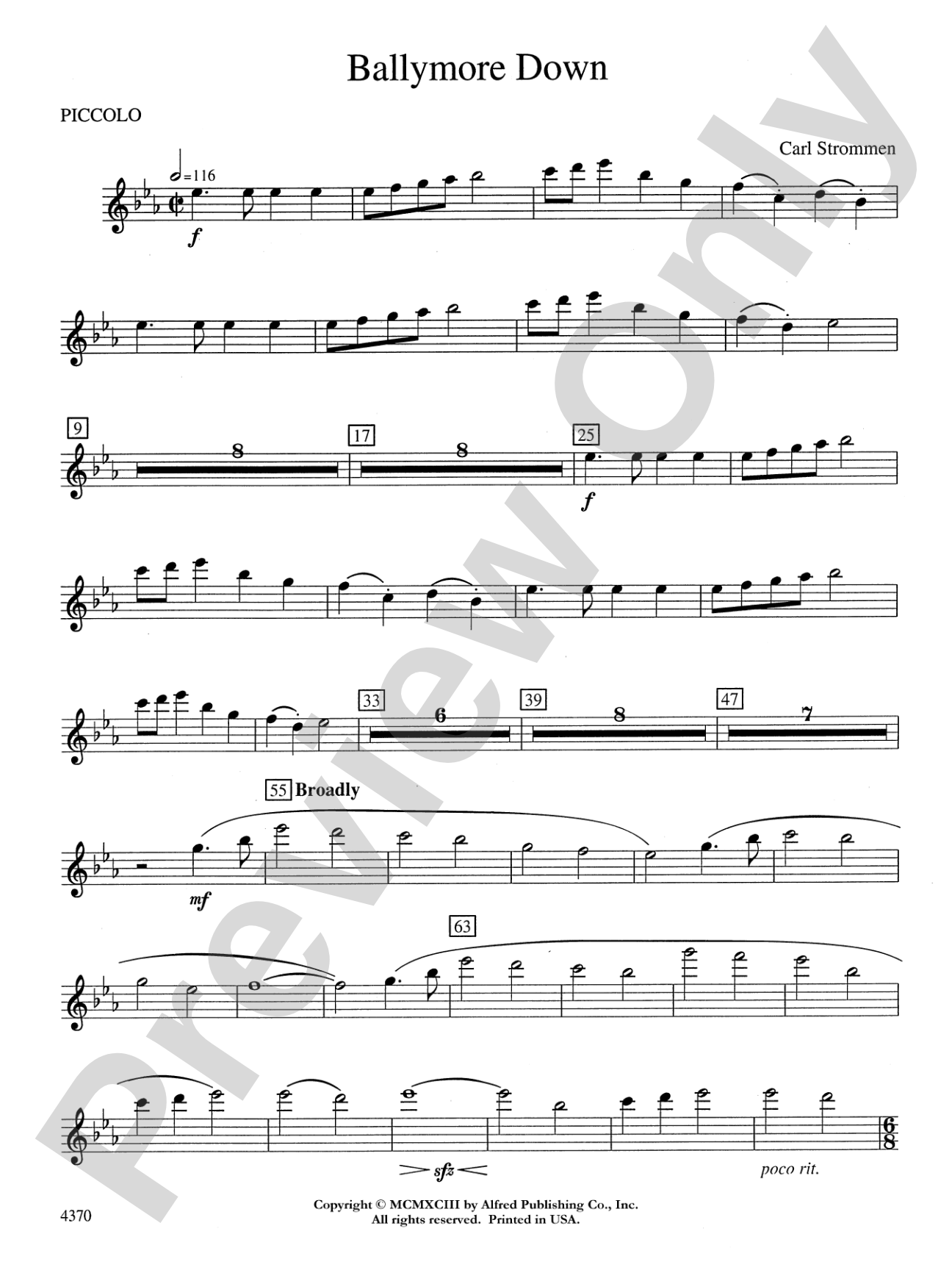 Ballymore Down: Piccolo