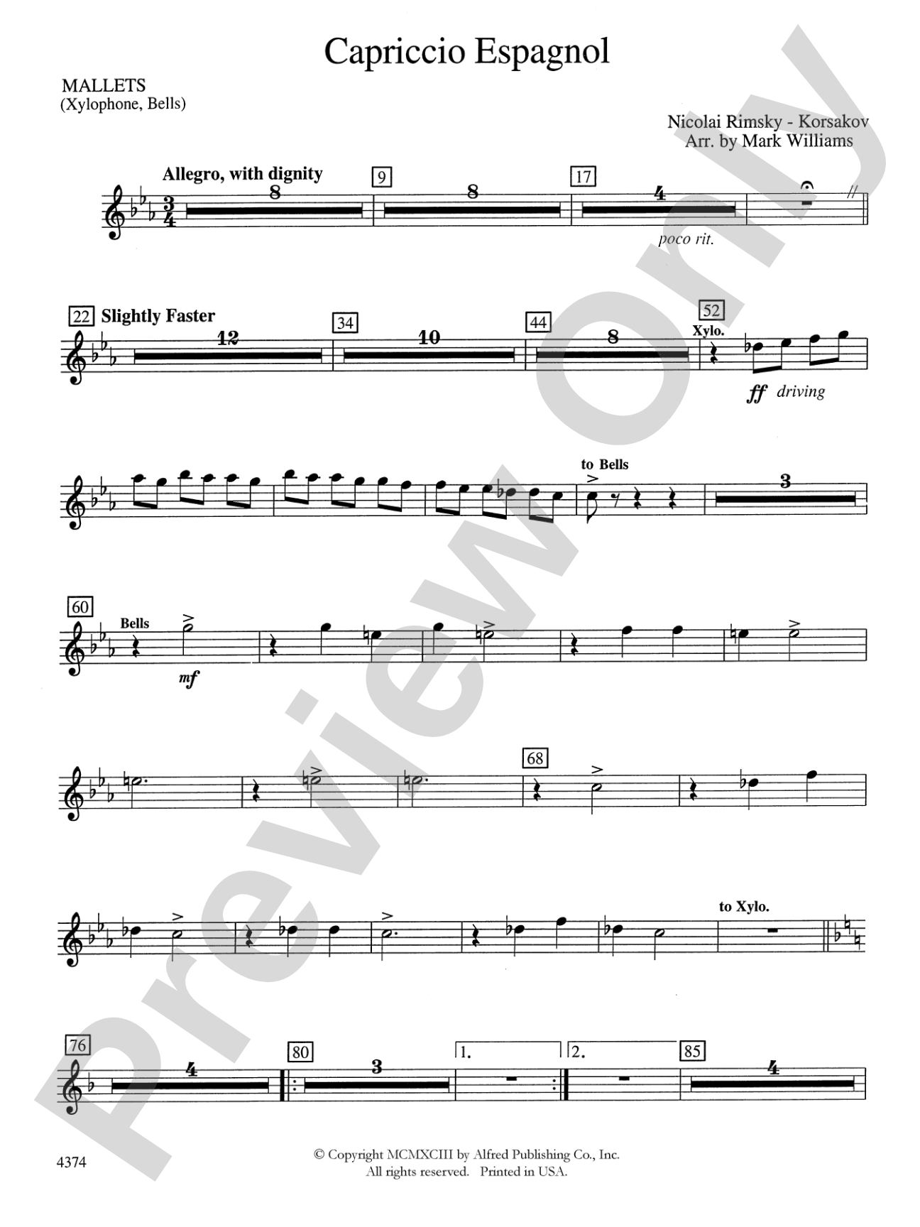 Capriccio Espagnol: Mallets
