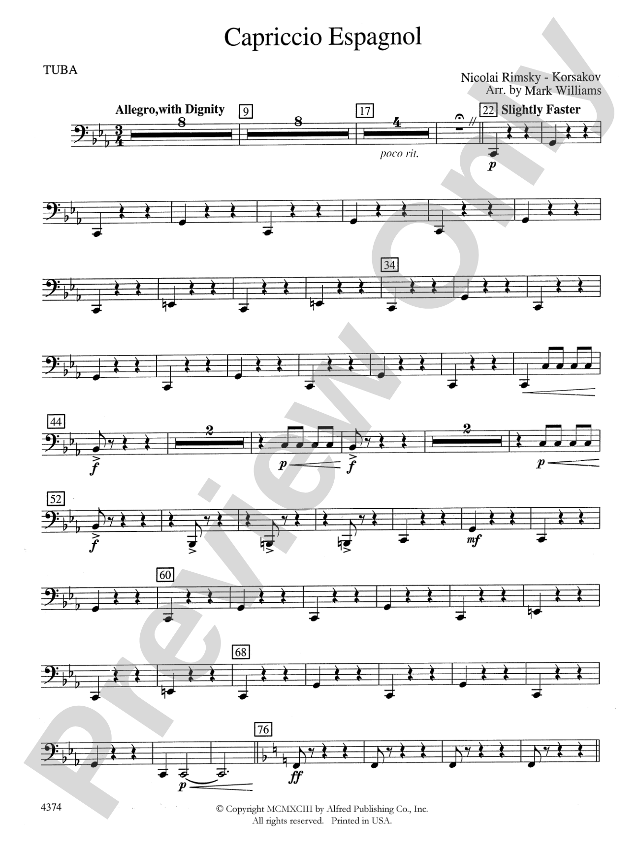 Capriccio Espagnol: Tuba