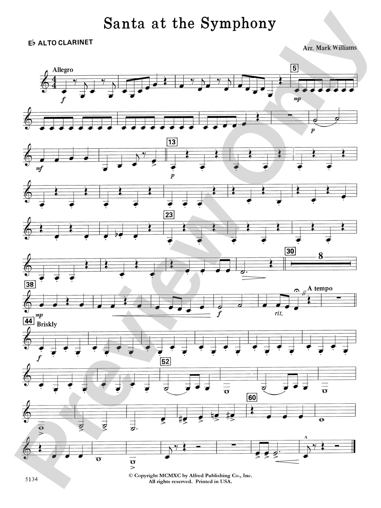 Santa at the Symphony: E-flat Alto Clarinet