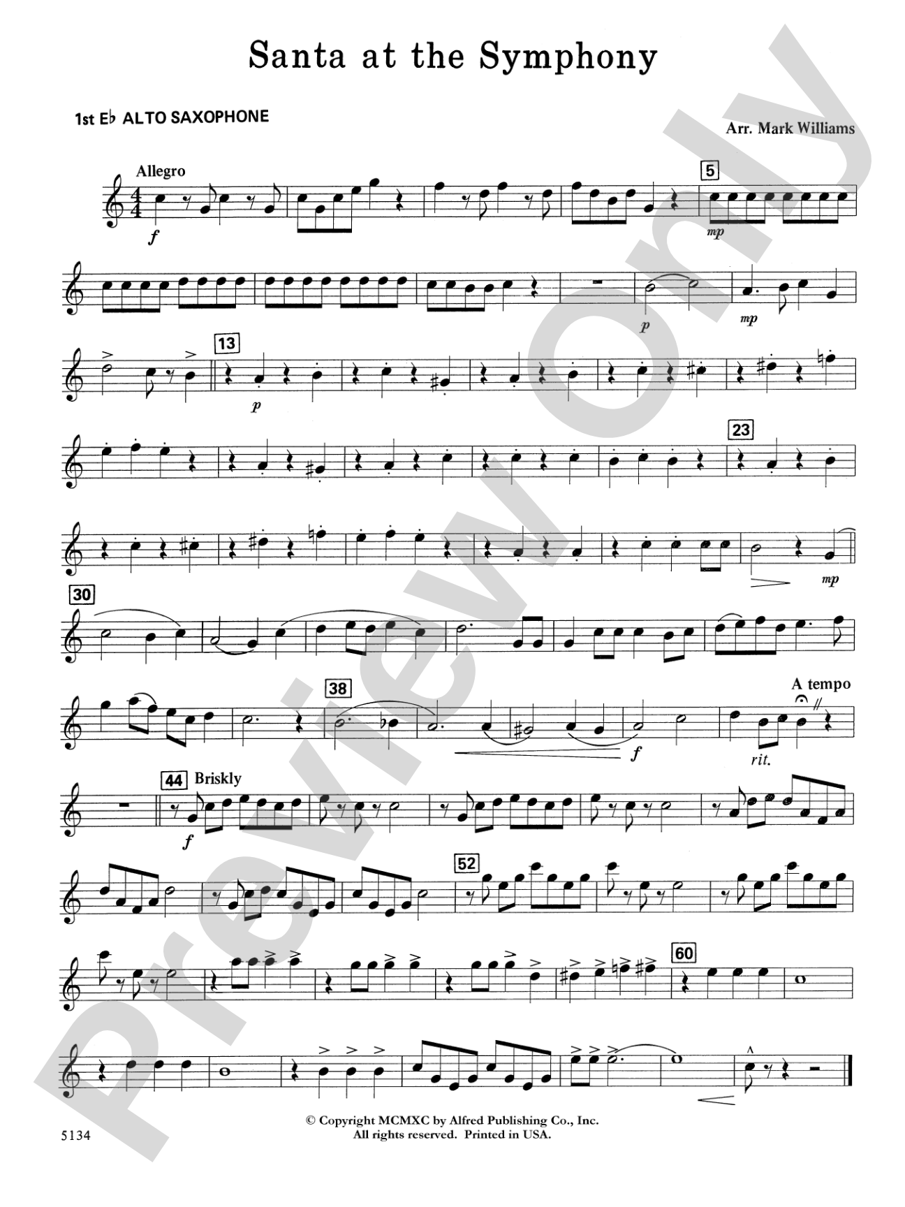 Santa at the Symphony: E-flat Alto Saxophone