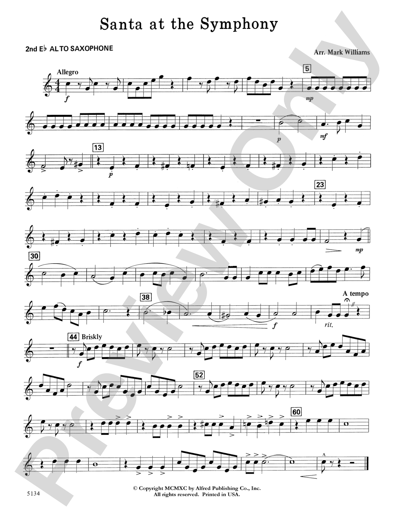 Santa at the Symphony: 2nd E-flat Alto Saxophone