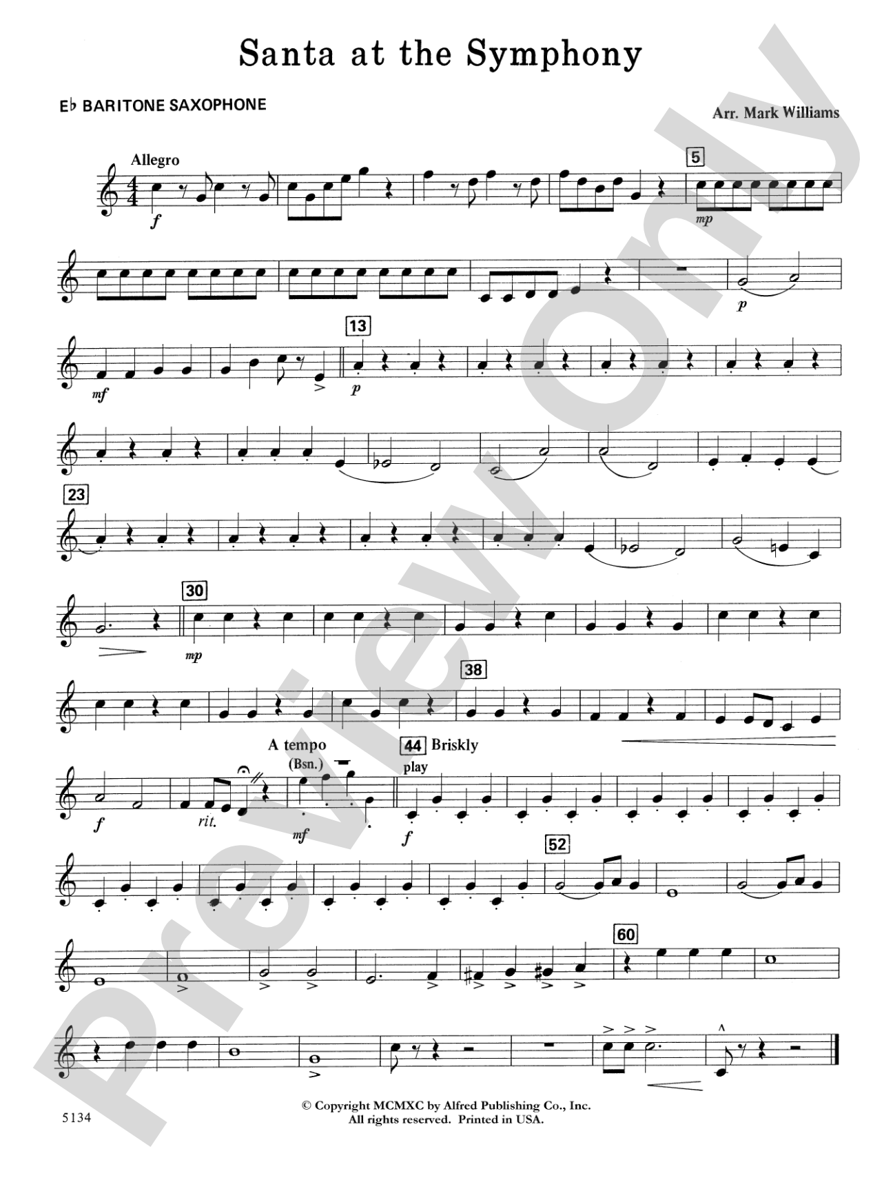 Santa at the Symphony: E-flat Baritone Saxophone