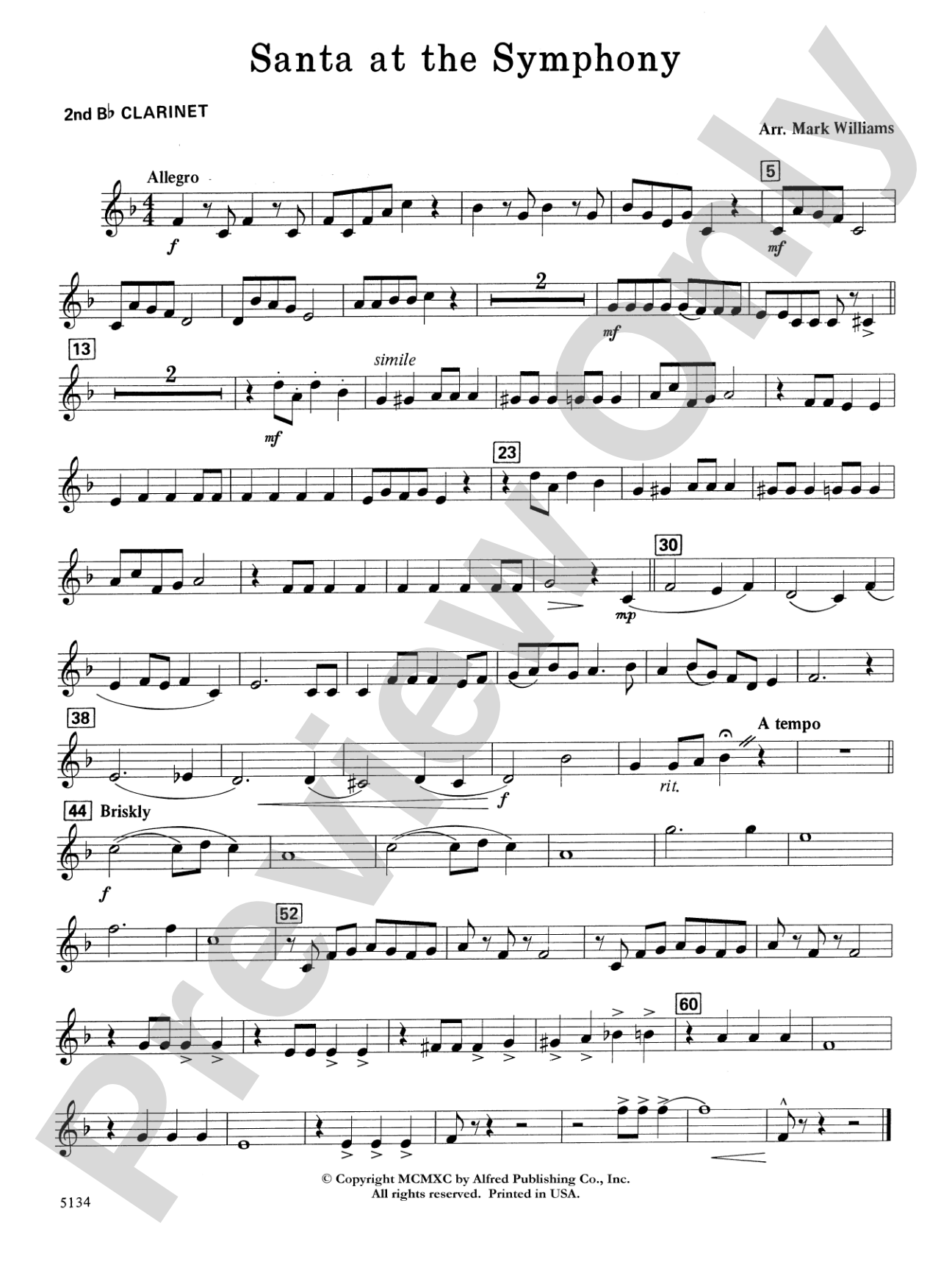 Santa at the Symphony: 2nd B-flat Clarinet