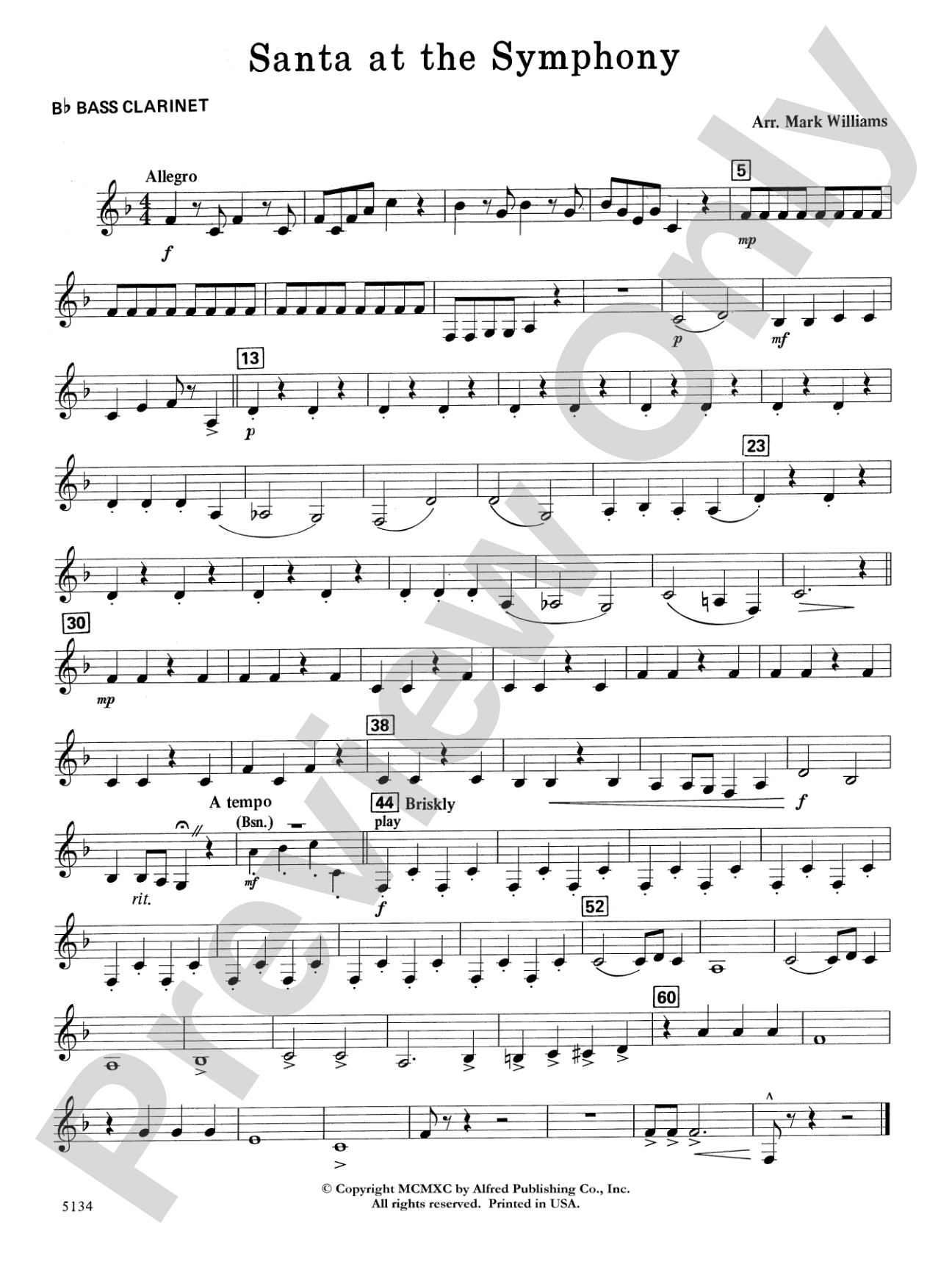 Santa at the Symphony: B-flat Bass Clarinet