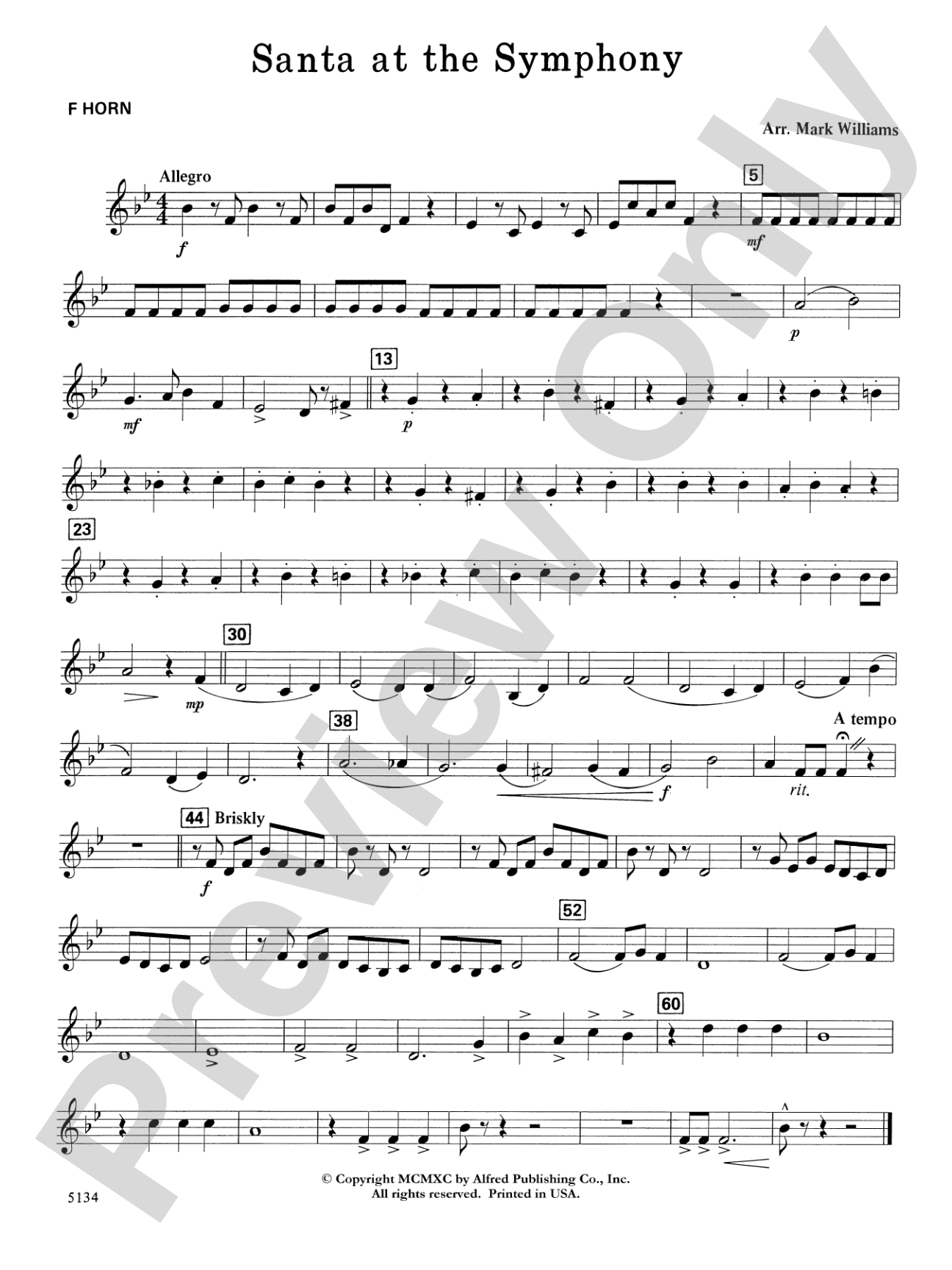 Santa at the Symphony: 1st F Horn