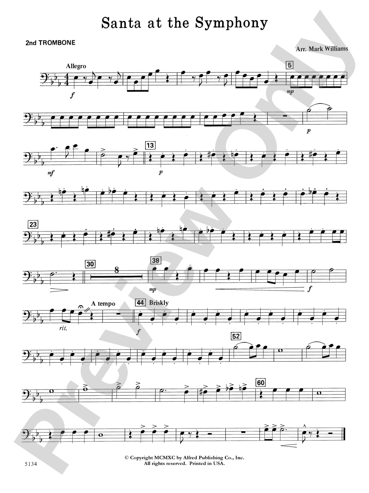 Santa at the Symphony: 2nd Trombone