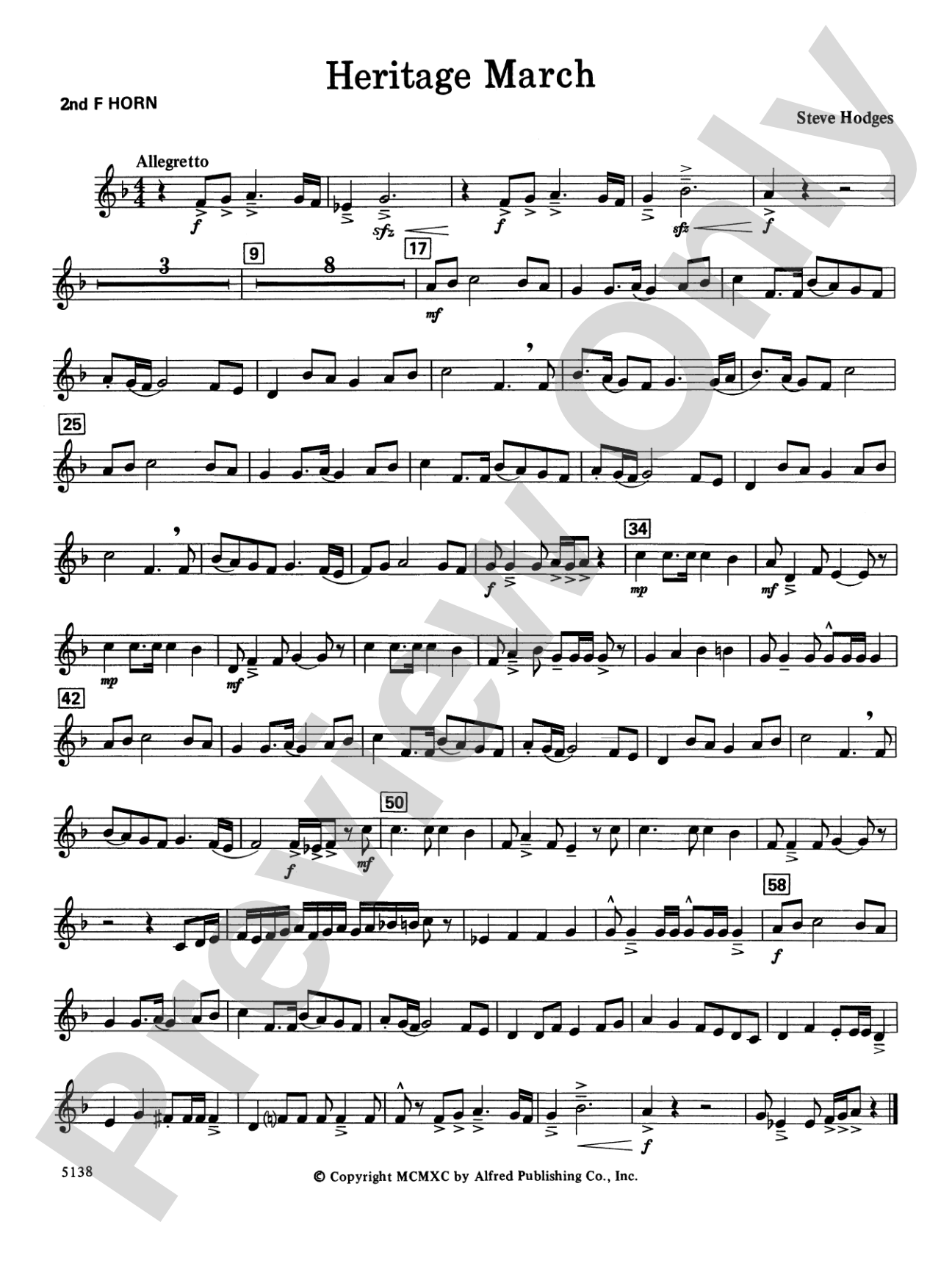 Heritage March: 2nd F Horn