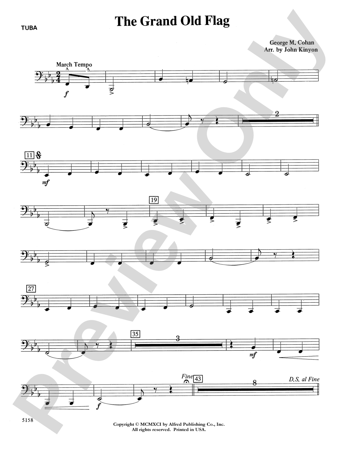 The Grand Old Flag: Tuba
