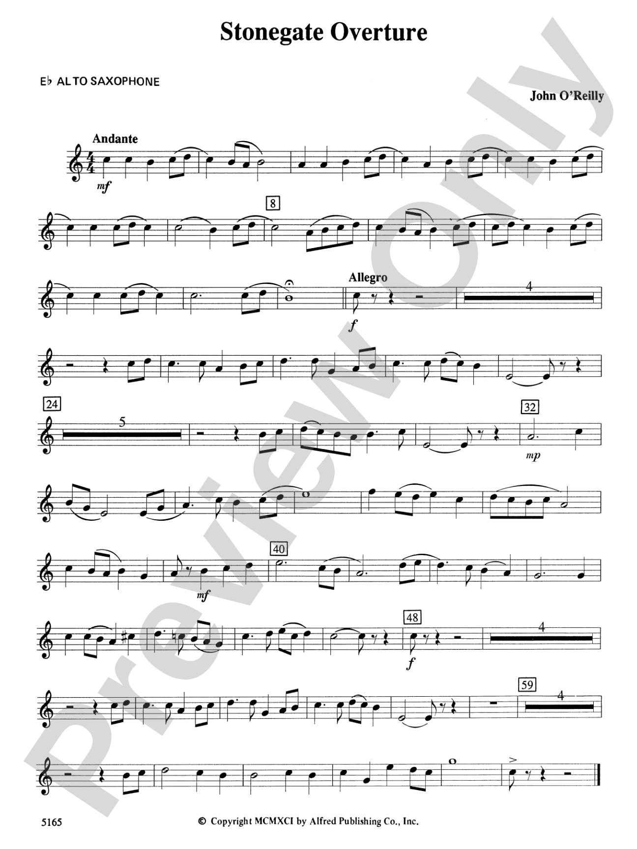 Stonegate Overture: E-flat Alto Saxophone